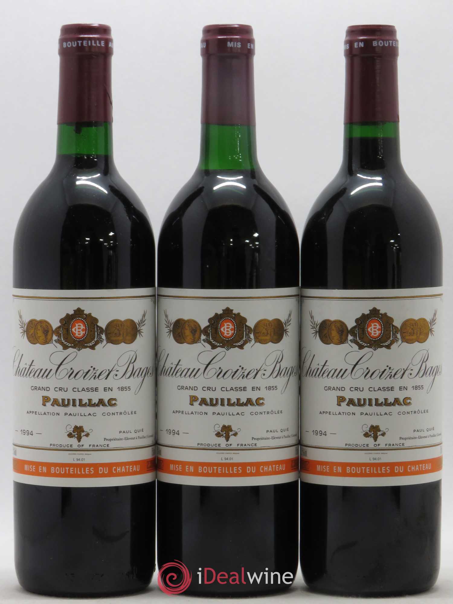 Château Croizet Bages 5ème Grand Cru Classé 1994 - Lot de 12 bouteilles - 2