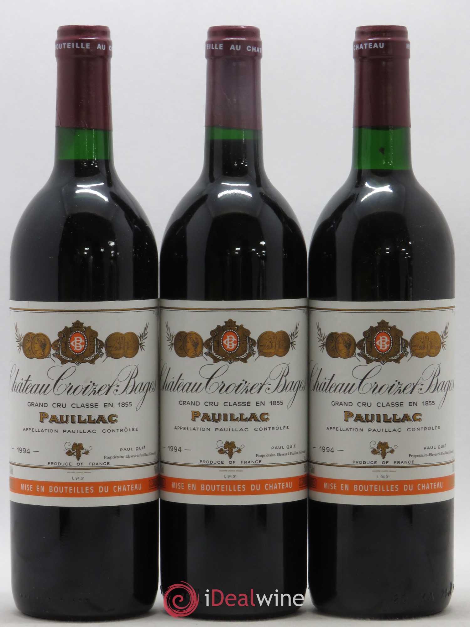 Château Croizet Bages 5ème Grand Cru Classé 1994 - Lot de 12 bouteilles - 4