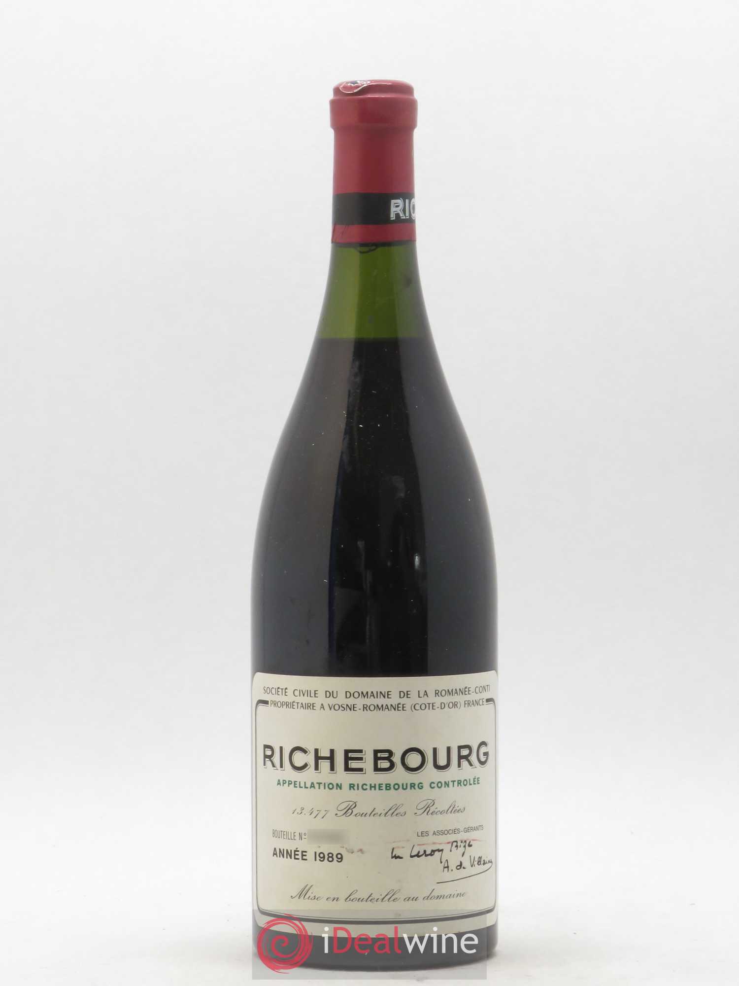 Richebourg Grand Cru Domaine de la Romanée-Conti 1989 - Lot de 1 bouteille - 0