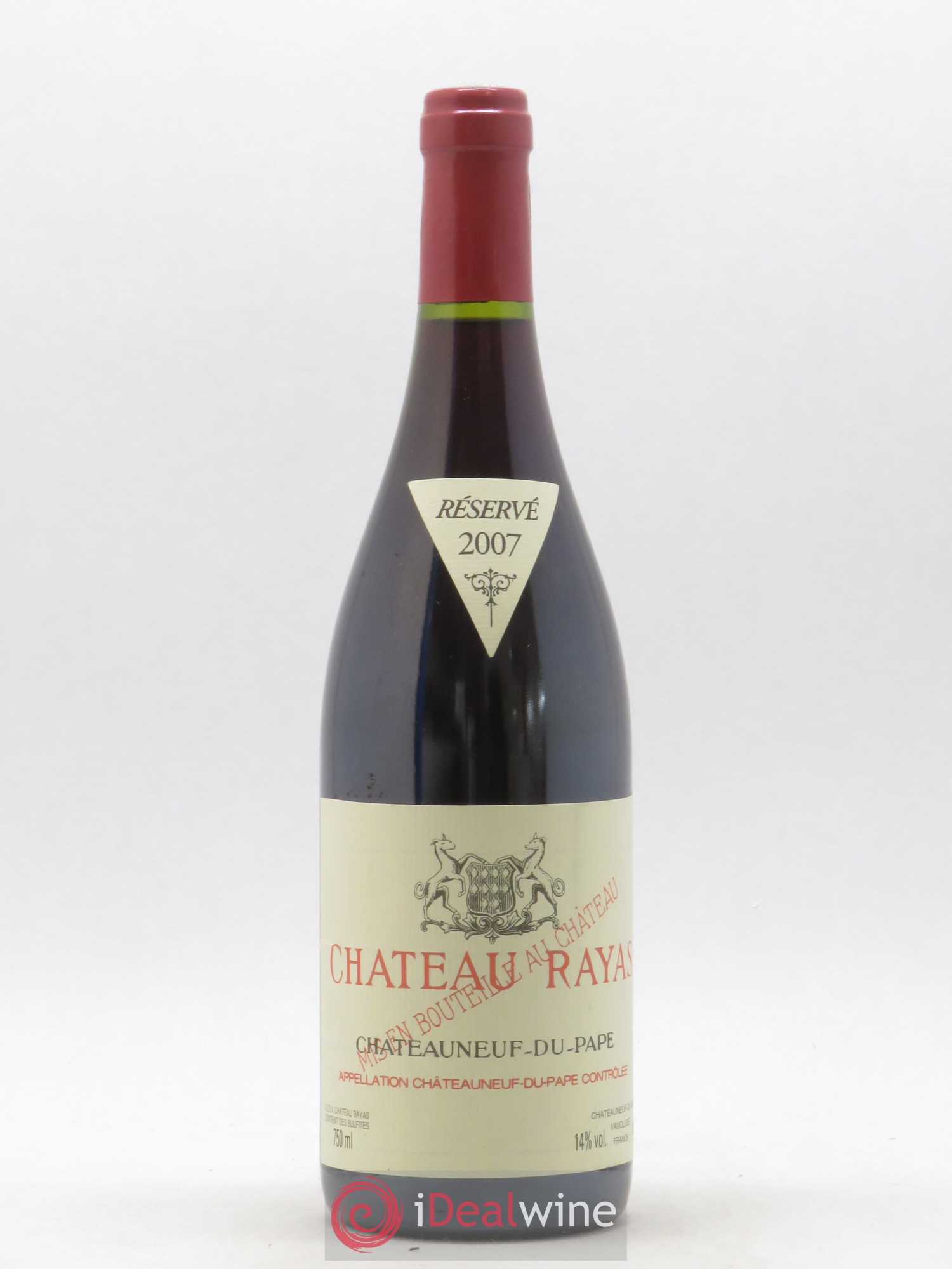 Châteauneuf-du-Pape Château Rayas Emmanuel Reynaud 2007 - Lot de 1 bouteille - 0