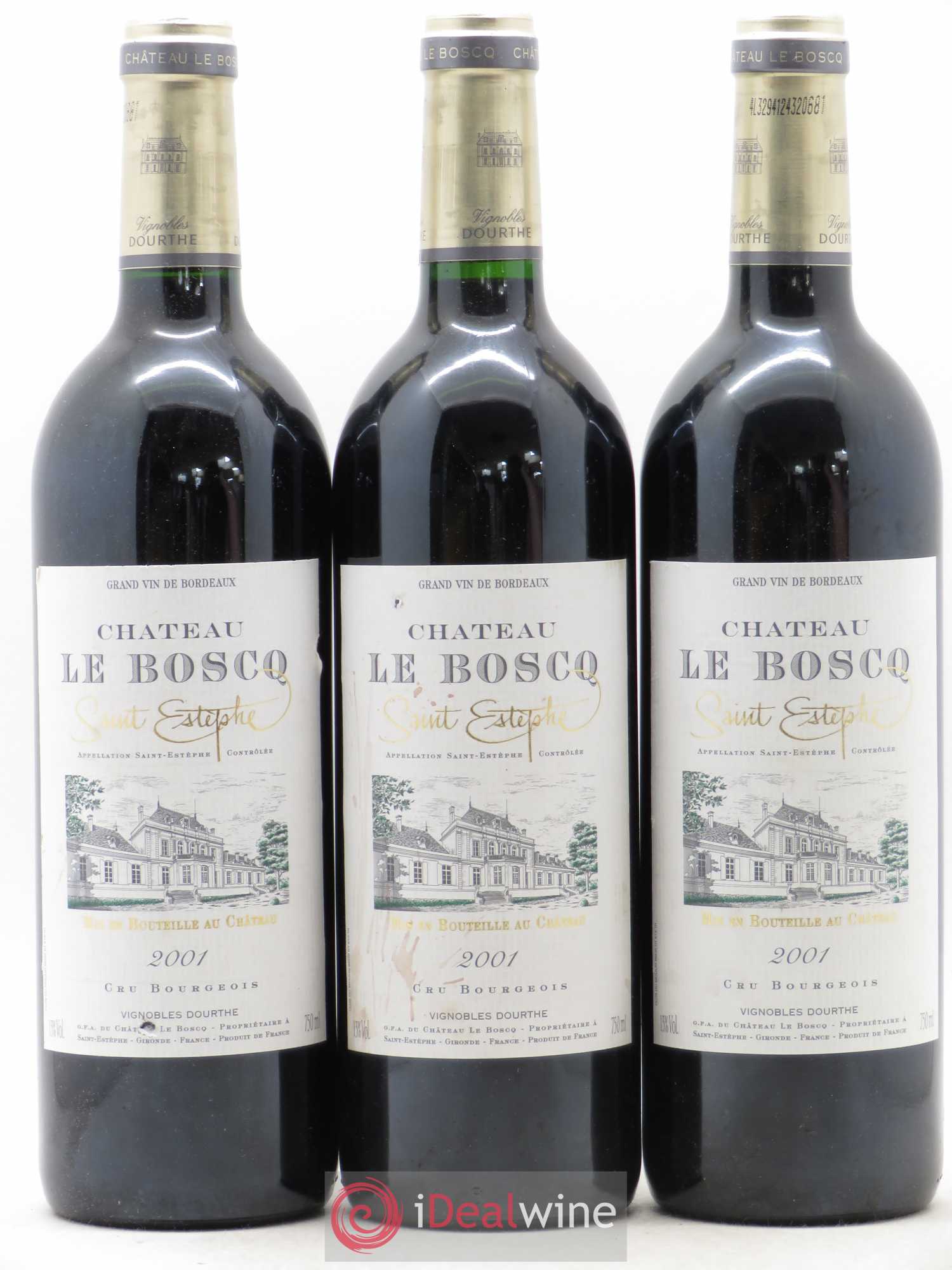 Château le Boscq Cru Bourgeois (sans prix de réserve) (sans prix de réserve) 2001 - Lot de 3 bouteilles - 0