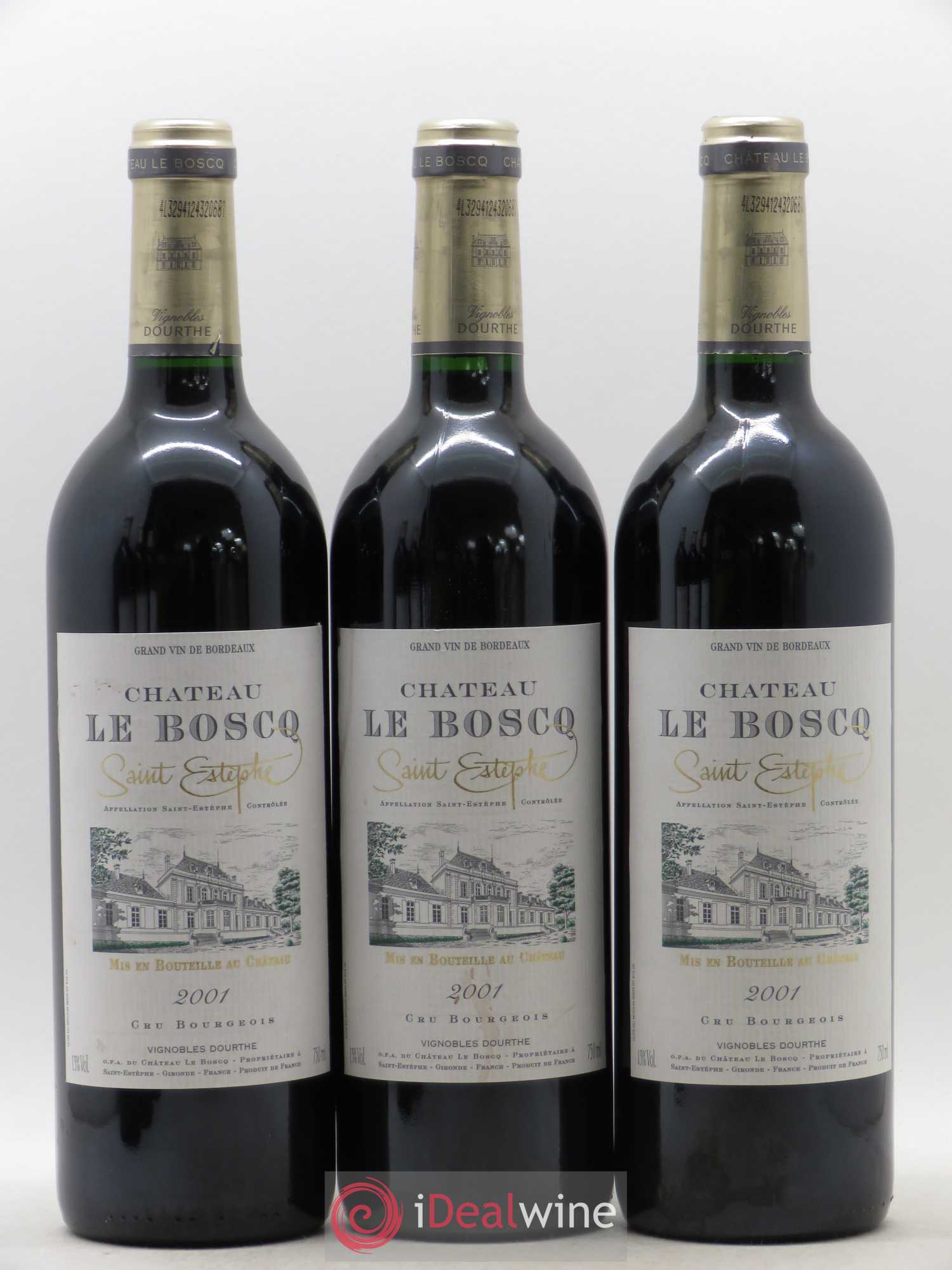 Château le Boscq Cru Bourgeois  (sans prix de réserve) 2001 - Lot de 6 bouteilles - 1
