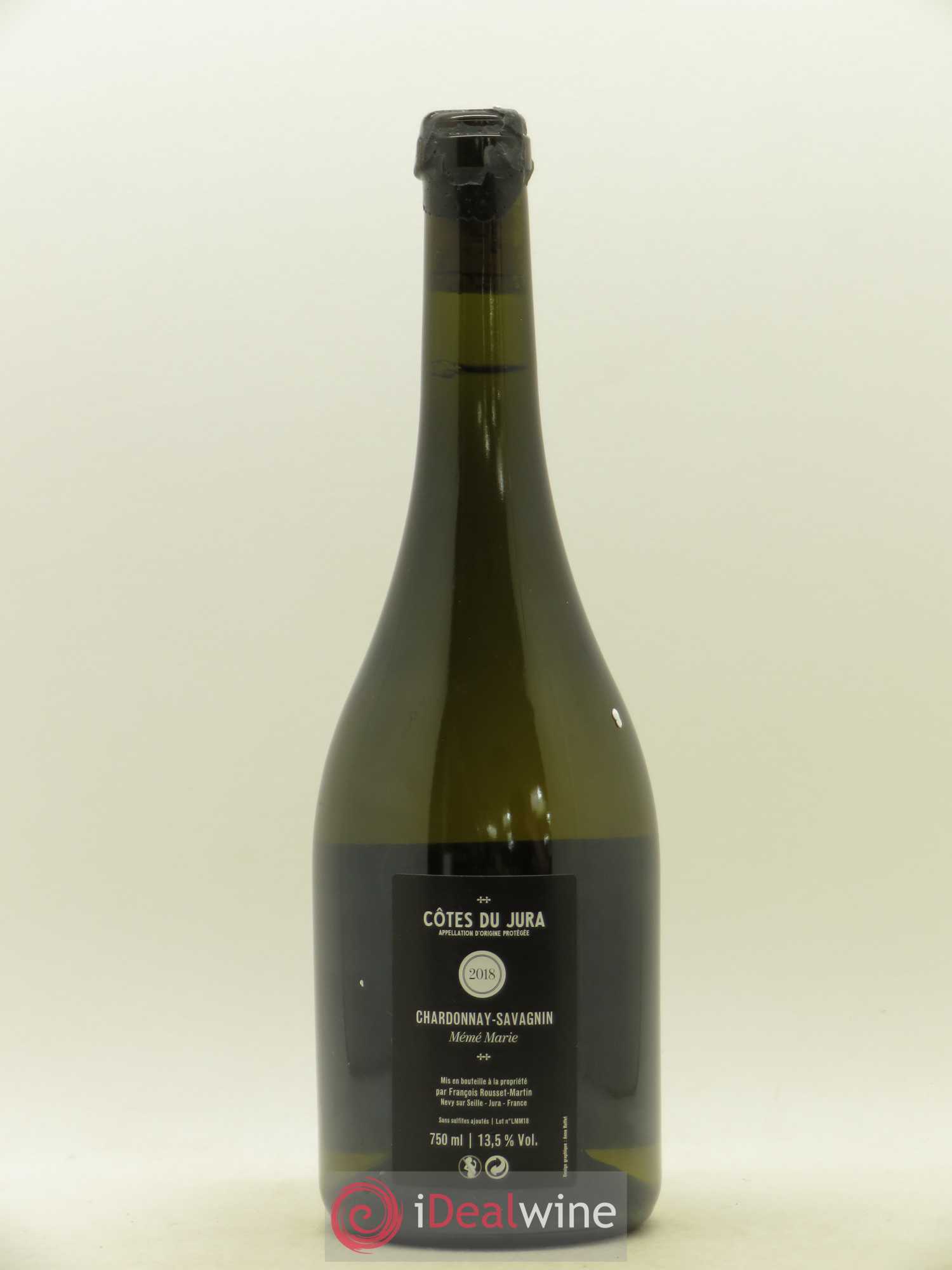 Côtes du Jura Mémé Marie François Rousset Martin  (sans prix de réserve) 2018 - Lot de 1 bouteille - 1