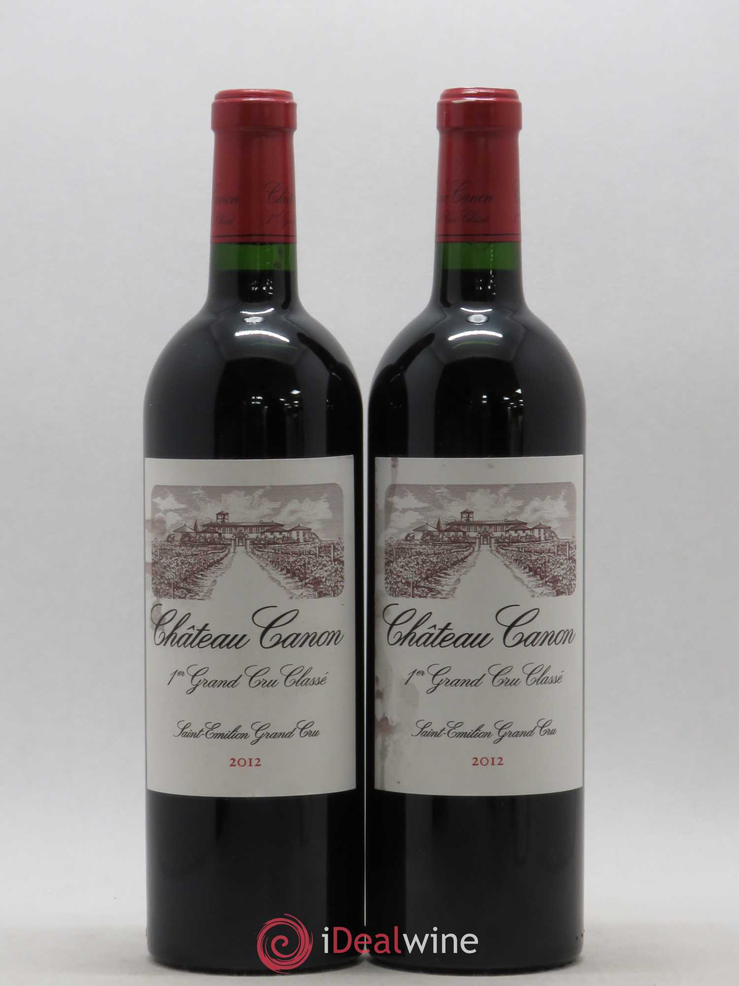 Château Canon 1er Grand Cru Classé B 2012 - Lot de 2 bouteilles - 0