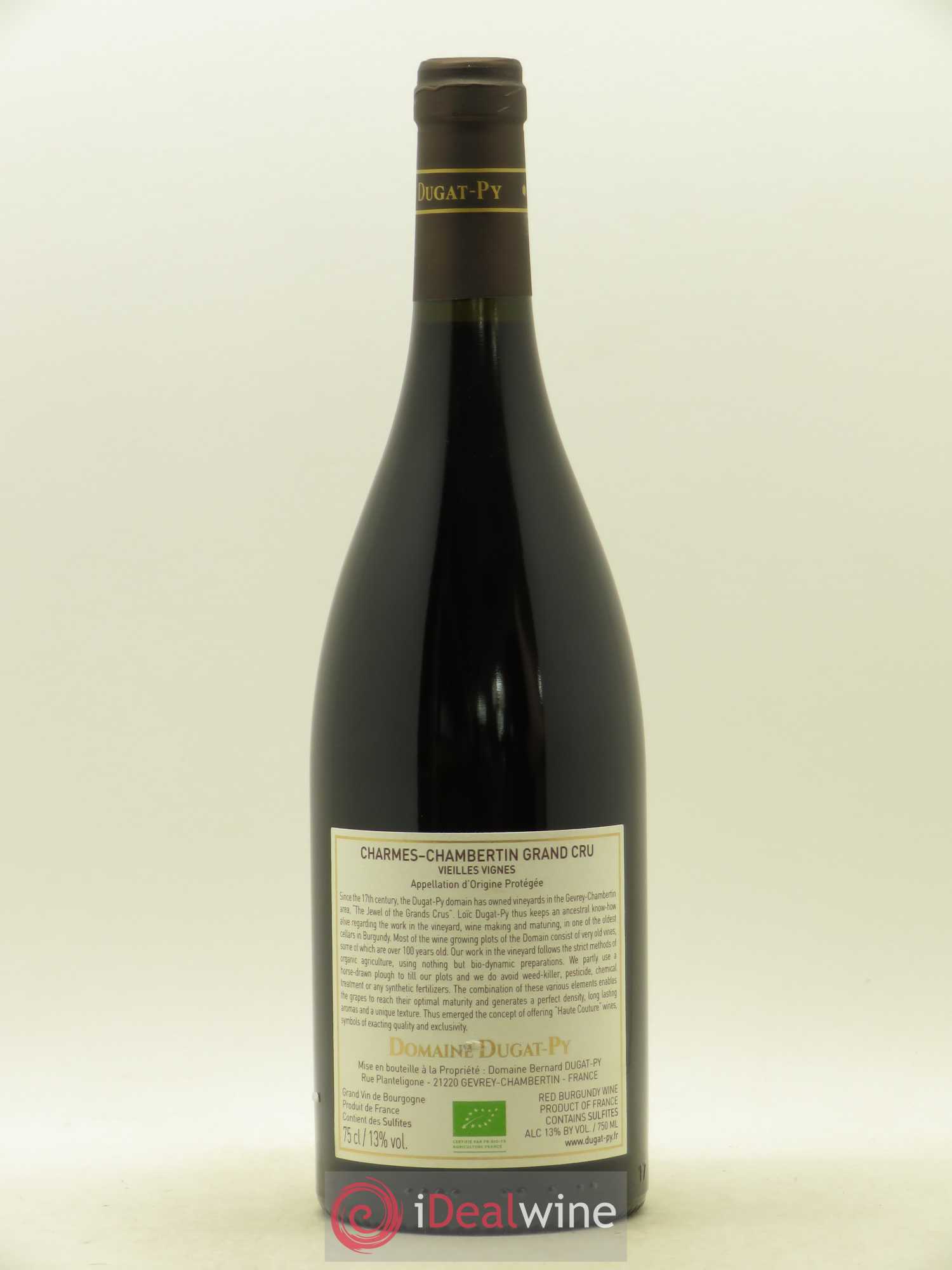 Charmes-Chambertin Grand Cru Dugat-Py  (sans prix de réserve) 2017 - Lot de 1 bouteille - 1