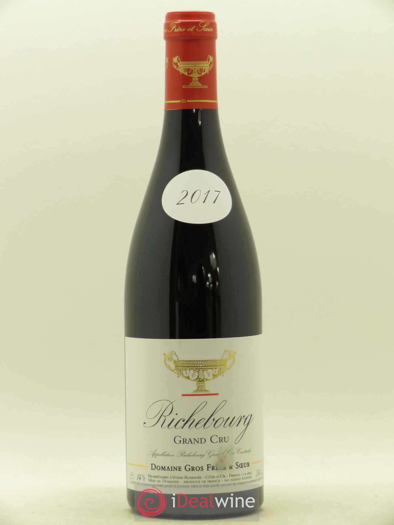 Richebourg Grand Cru Gros Frère & Soeur (sans prix de réserve) (sans prix de réserve) 2017 - Lot de 1 bouteille - 0
