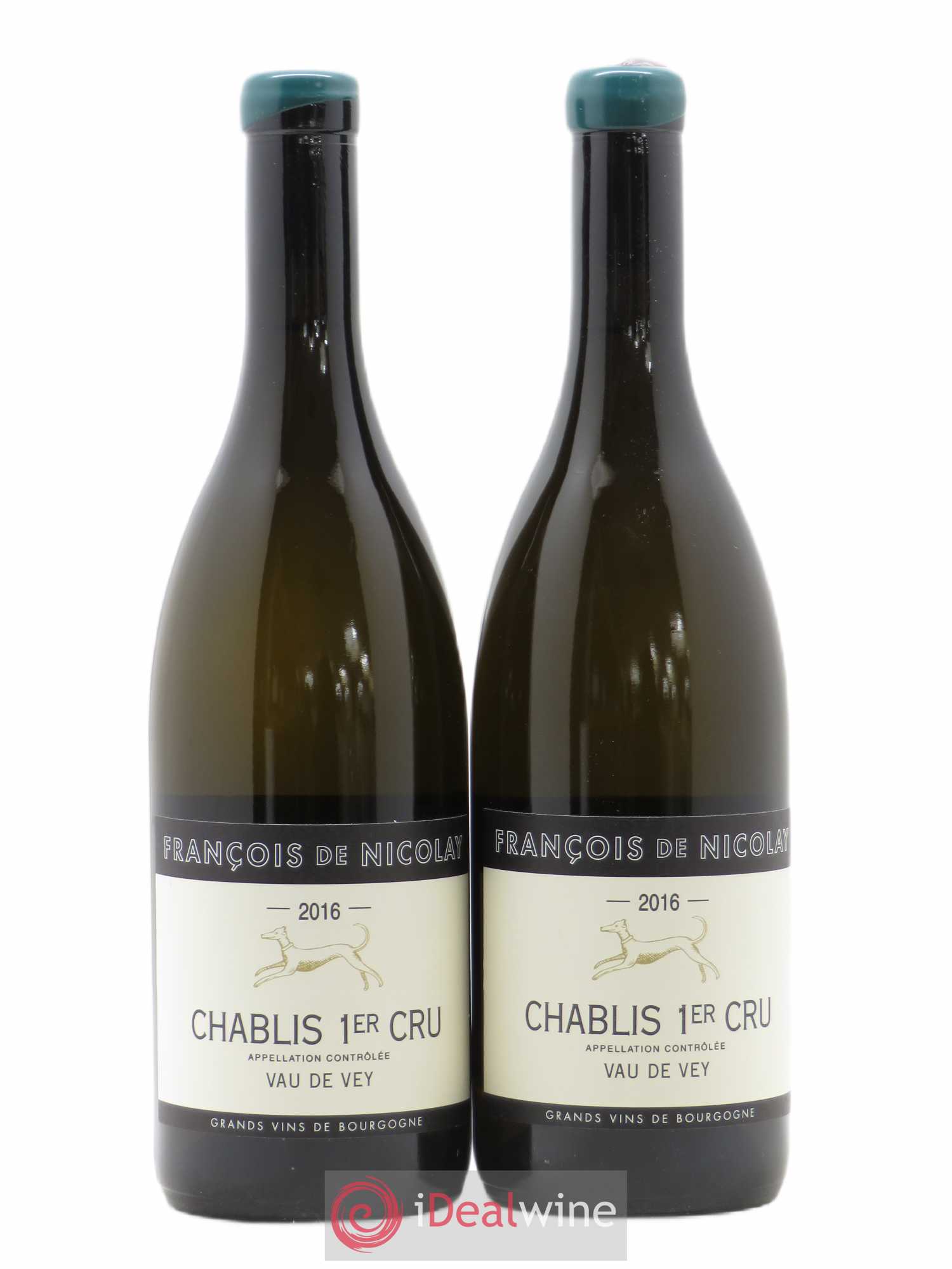 Chablis 1er Cru Vau De Vey Francois De Nicolay (sans prix de réserve) 2016 - Posten von 2 Flaschen - 0