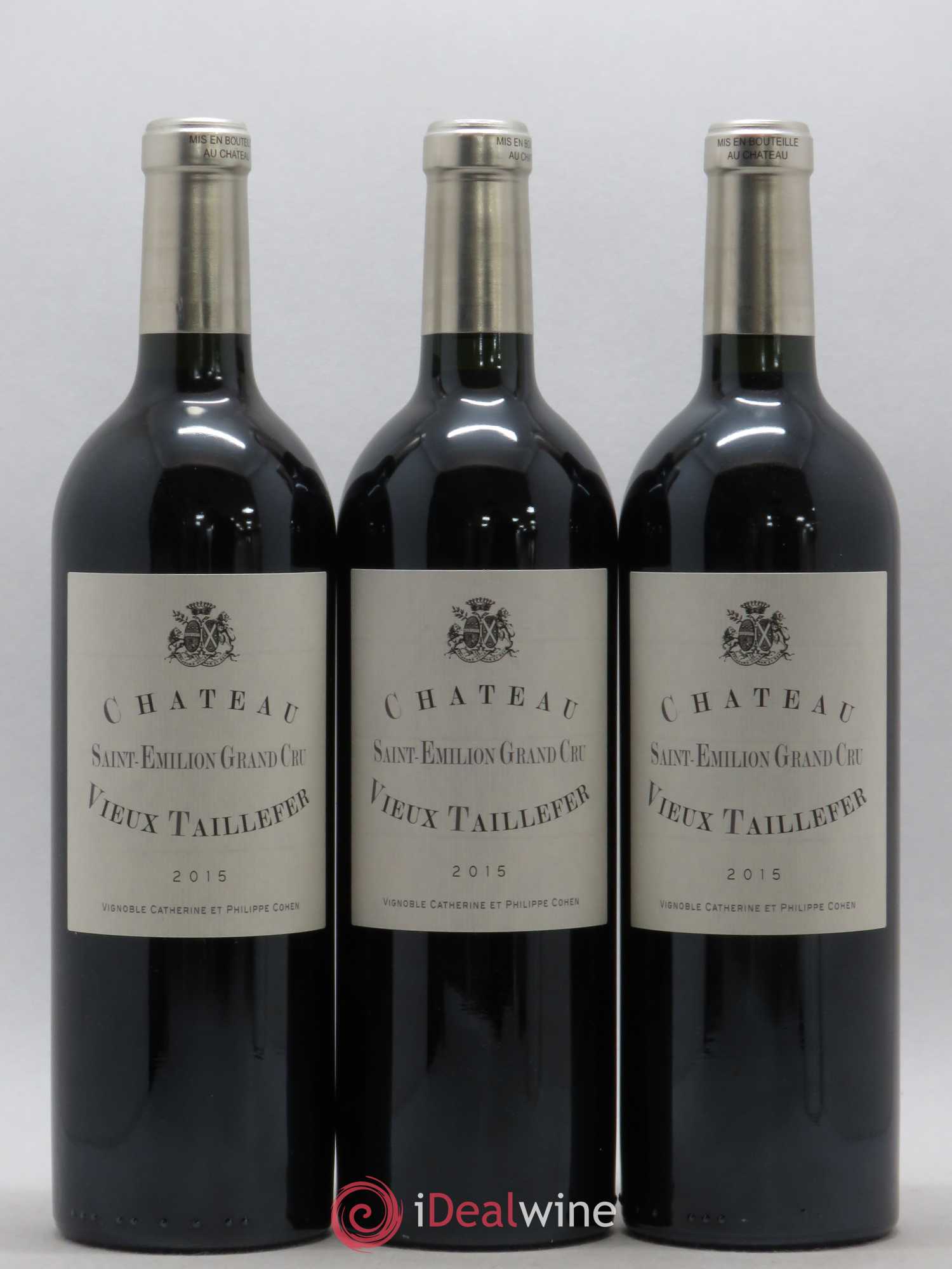 Saint-Émilion Grand Cru Château Vieux Taillefer (sans prix de réserve) 2015 - Posten von 3 Flaschen - 0