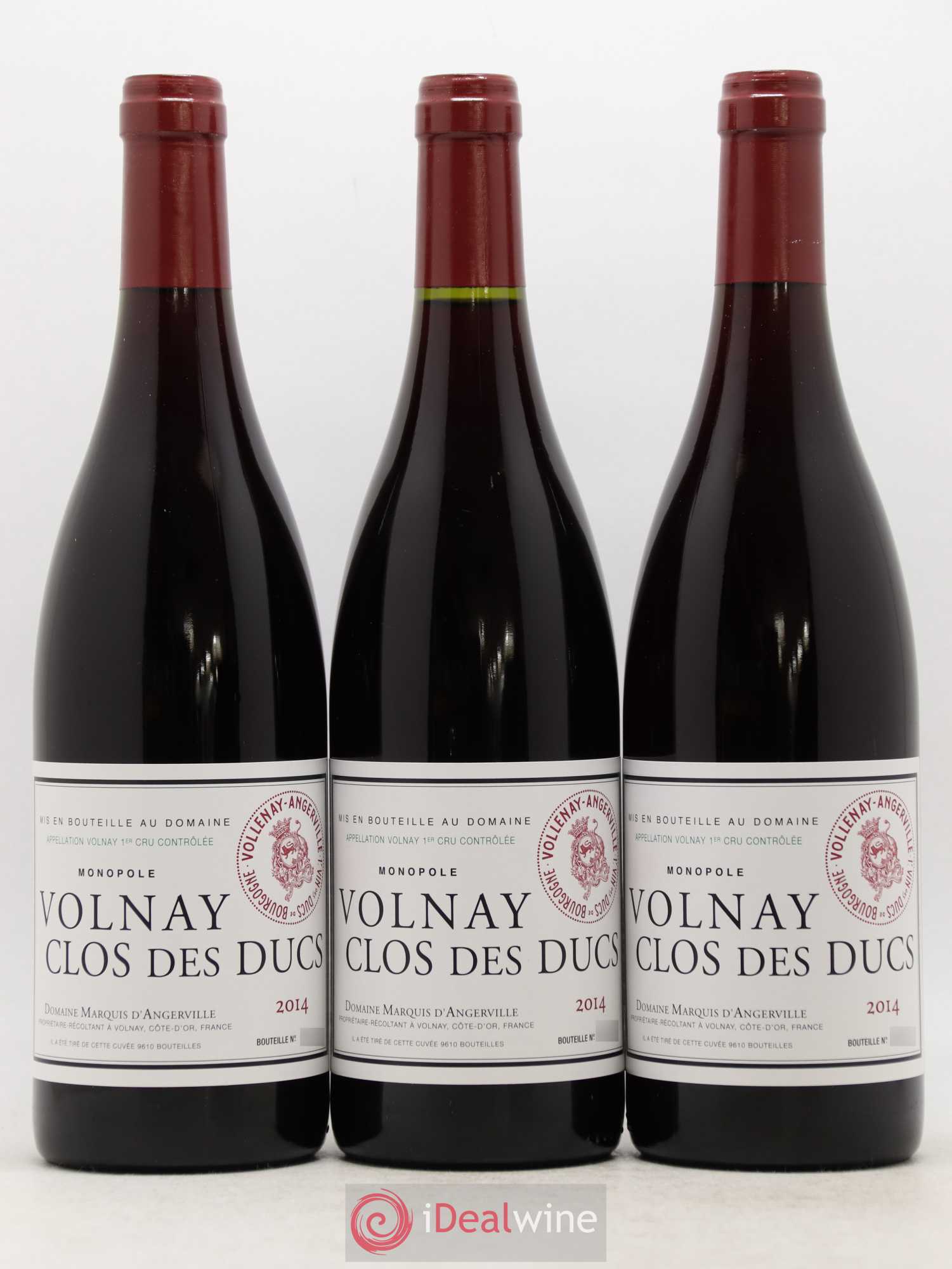 Volnay 1er Cru Clos des Ducs Marquis d'Angerville (Domaine) (sans prix de réserve) 2014 - Lot de 6 bouteilles - 2