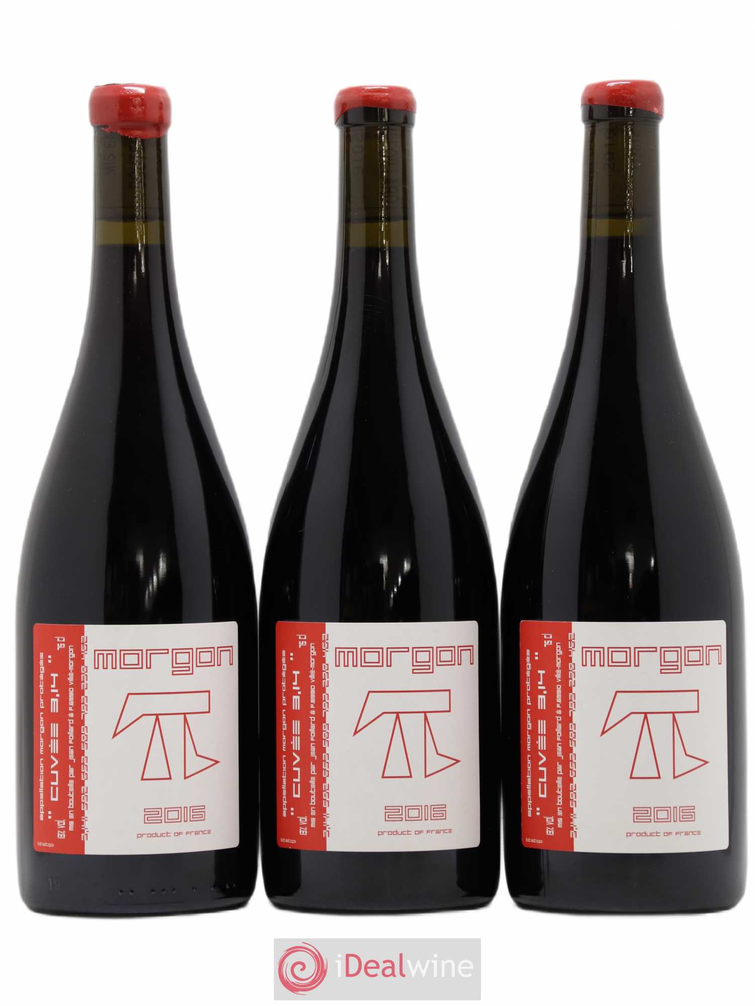 Morgon 3.14 Jean Foillard (sans prix de réserve) 2016 - Lot de 3 bouteilles - 0