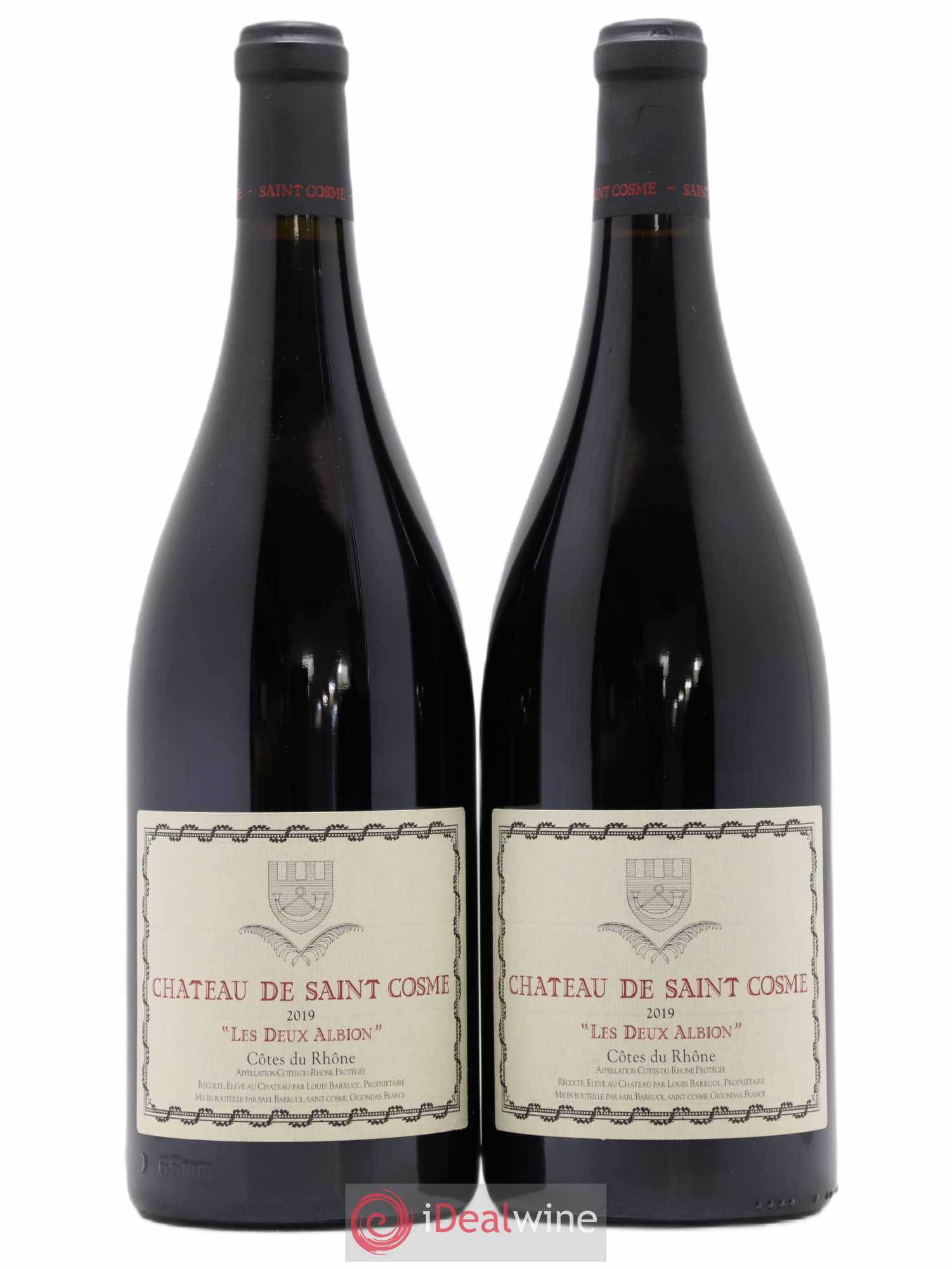Côtes-du-Rhône Les Deux Albion Saint Cosme (sans prix de réserve) 2019 - Lot de 2 magnums - 0