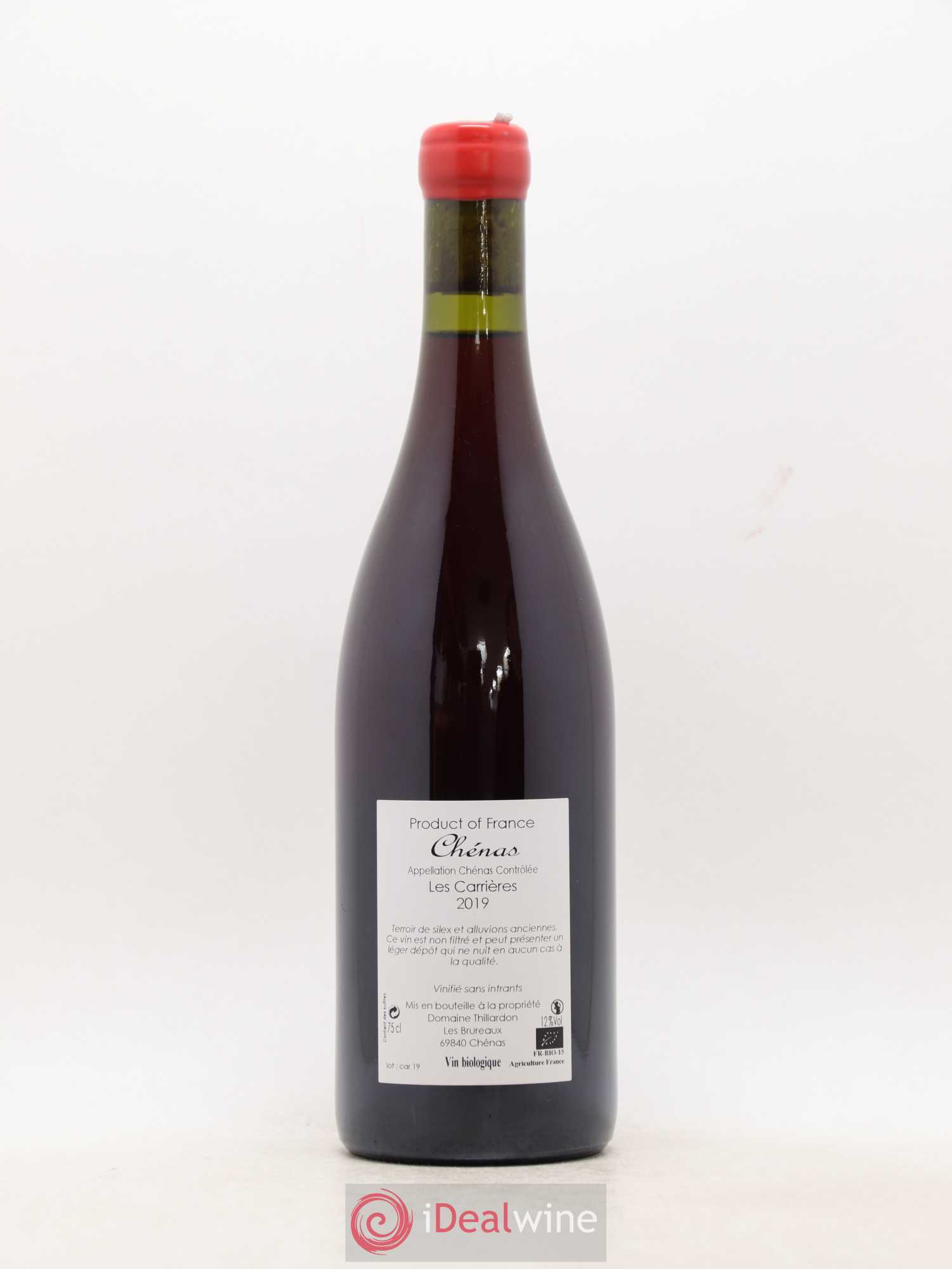 Chénas Les Carrières Domaine Thillardon  (sans prix de réserve) 2019 - Lot de 1 bouteille - 1