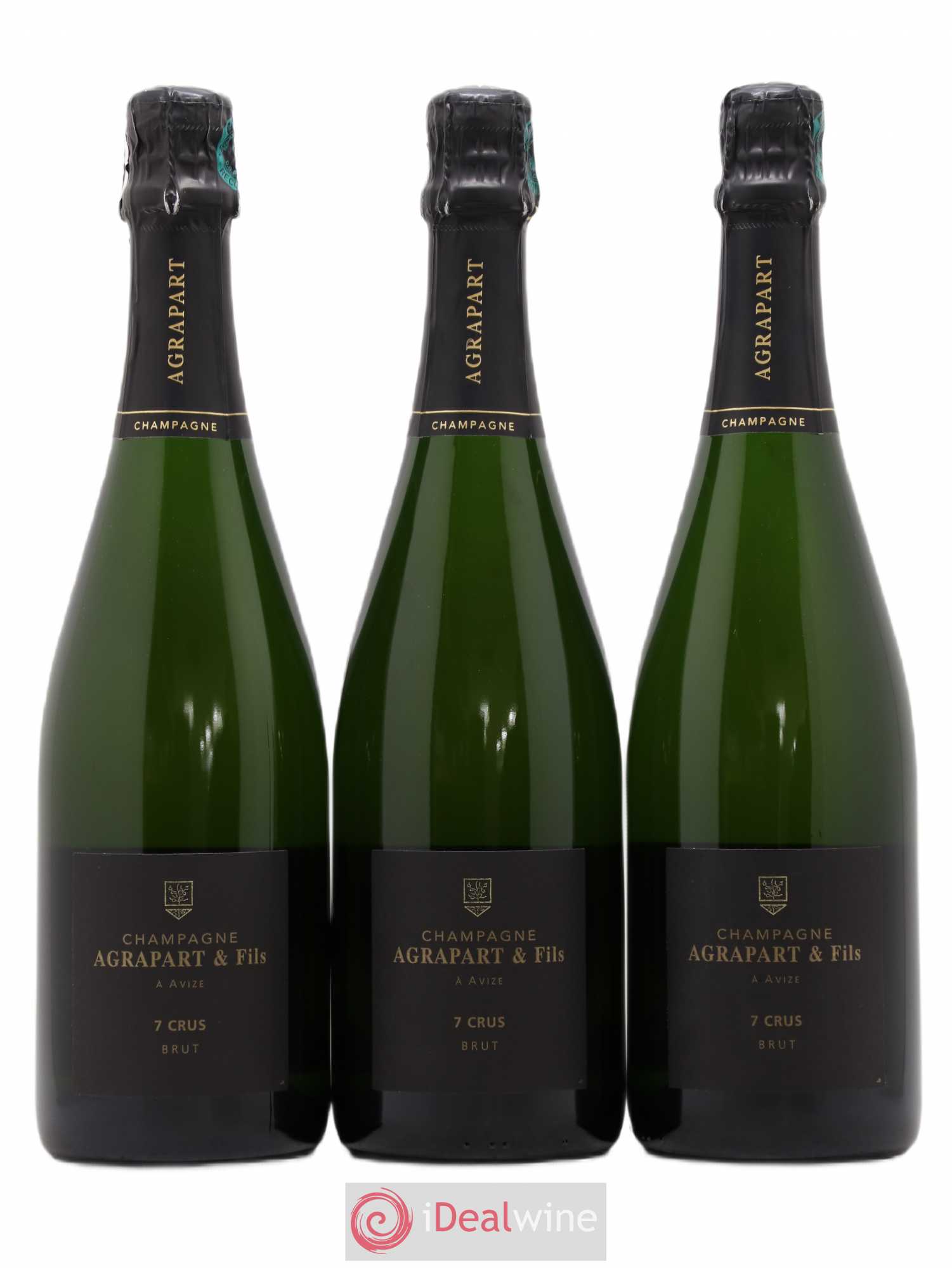 7 Crus Brut Agrapart & Fils (sans prix de réserve) - Lot de 3 bouteilles - 0