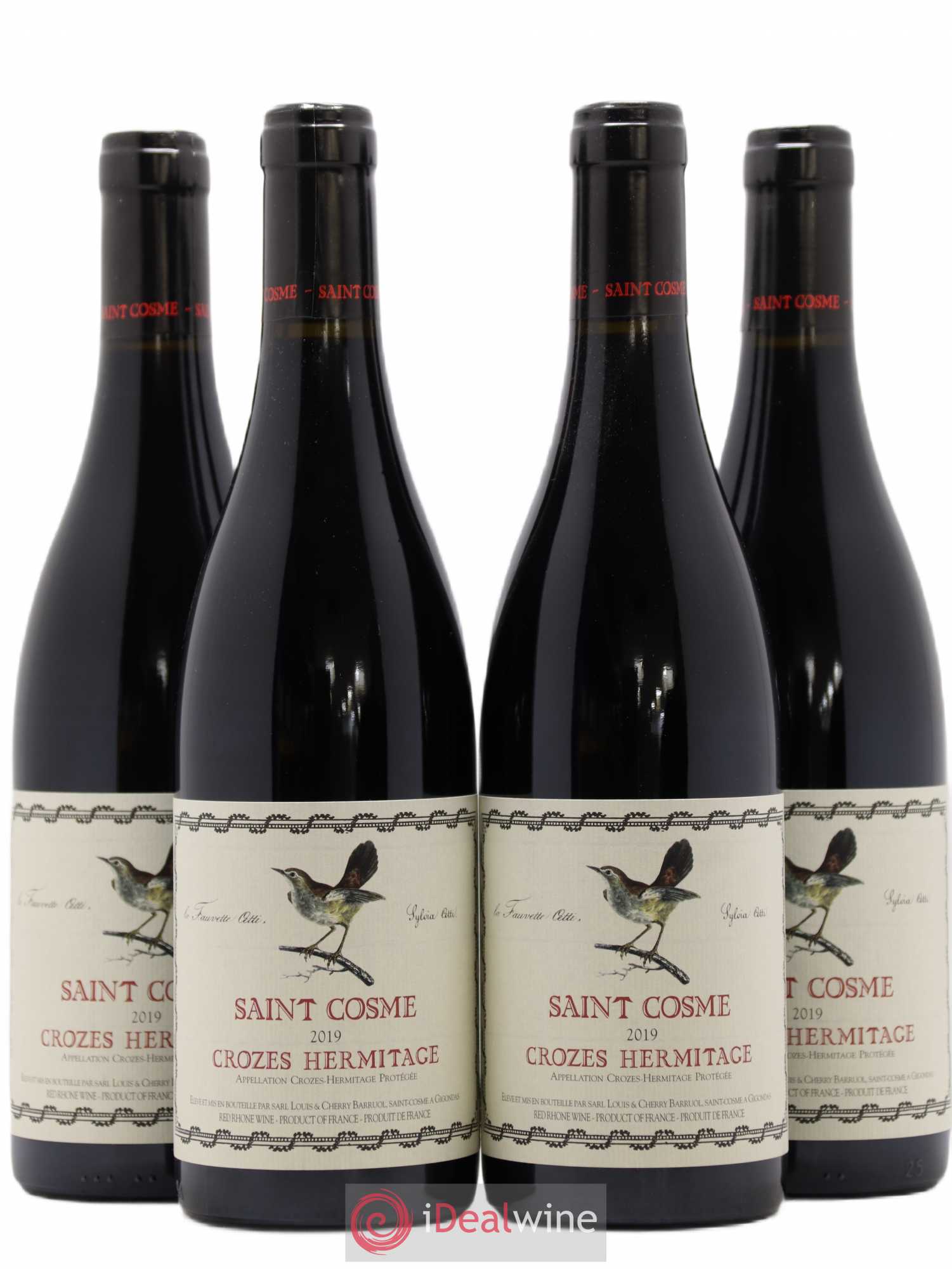 Crozes-Hermitage Saint Cosme (senza prezzo di riserva) (senza prezzo di riserva) 2019 - Lotto di 4 bottiglie - 0