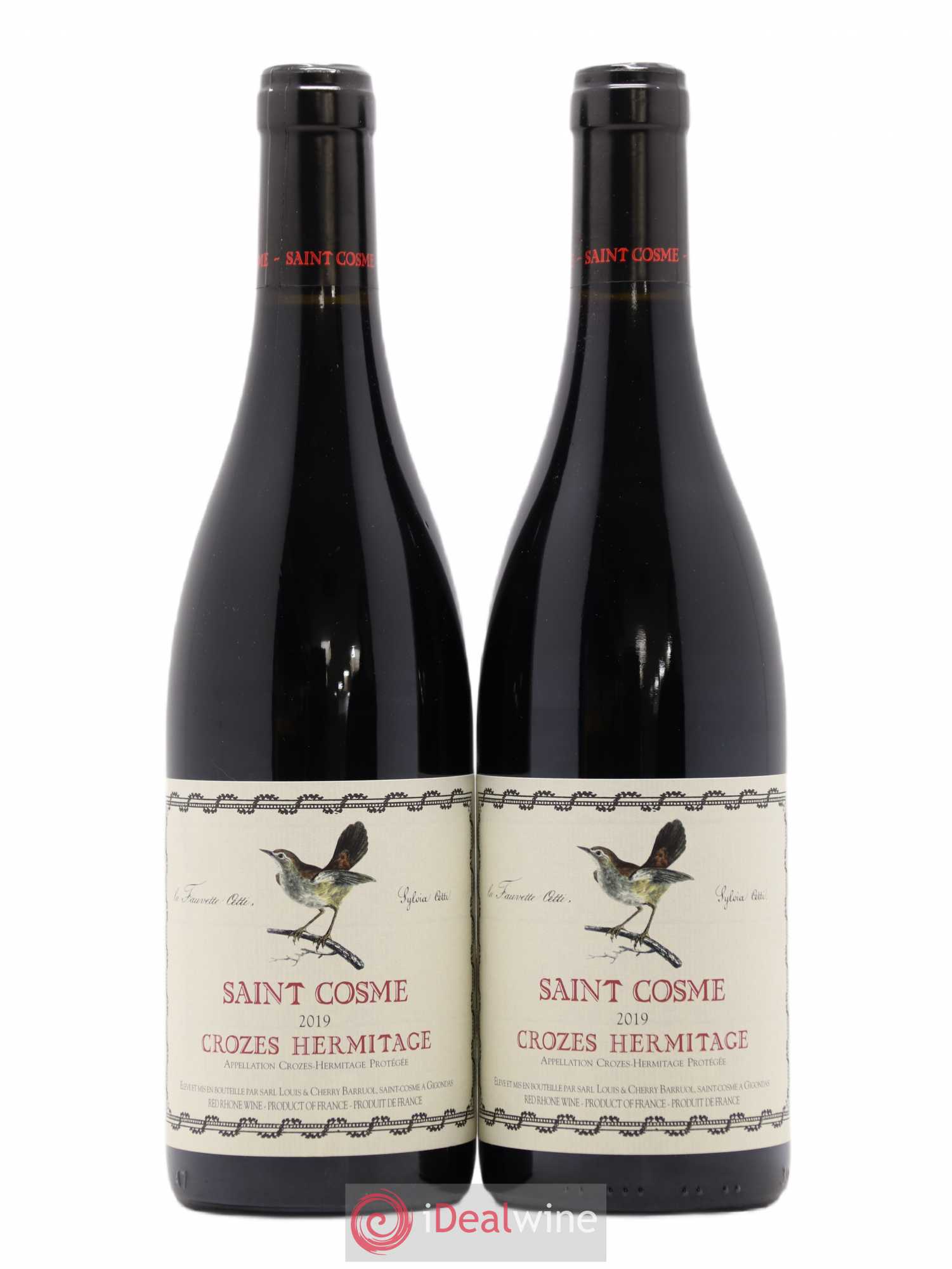 Crozes-Hermitage Saint Cosme (senza prezzo di riserva) (senza prezzo di riserva) 2019 - Lotto di 2 bottiglie - 0