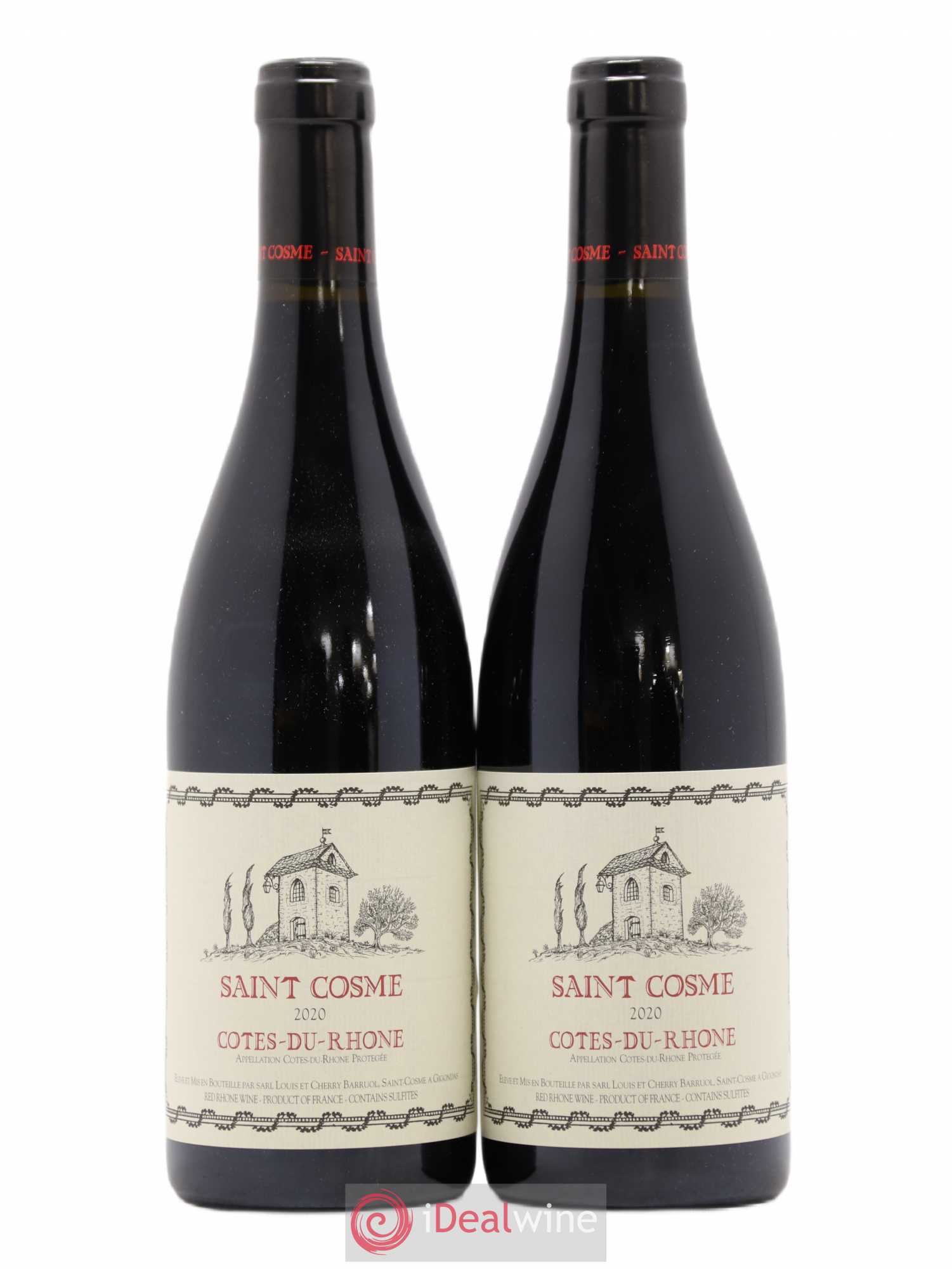 Côtes-du-Rhône Saint Cosme (sans prix de réserve) (sans prix de réserve) 2020 - Lot de 2 bouteilles - 0