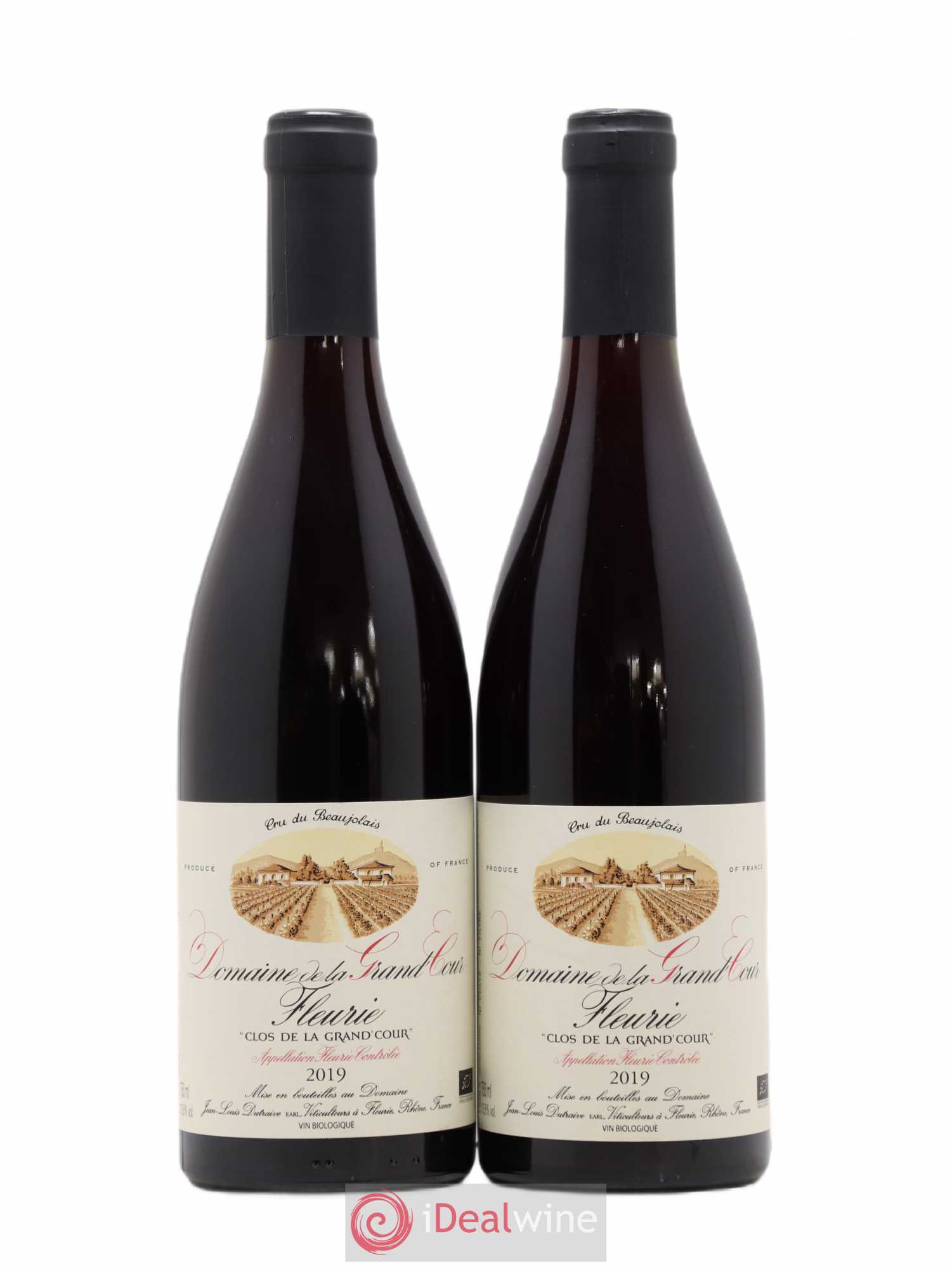 Fleurie Clos de la Grand'Cour Grand'cour (Domaine de la) - Jean-Louis Dutraive (sans prix de réserve) 2019 - Lot de 2 bouteilles - 0