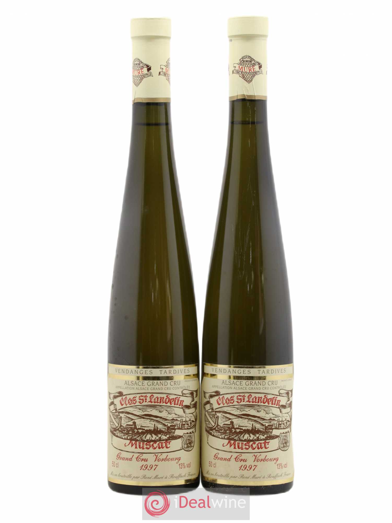 Alsace Muscat Vendanges Tardives Grand Cru Vorbourg Clos Saint Landelin René Muré 50cl (sans prix de réserve) 1997 - Lotto di 2 bottiglie - 0