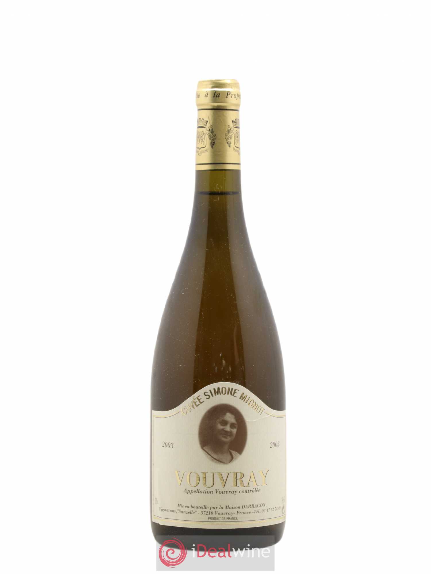 Vouvray Cuvee Simone Mignot Pierre Darragon (sans prix de réserve) 2003 - Posten von 1 Flasche - 0