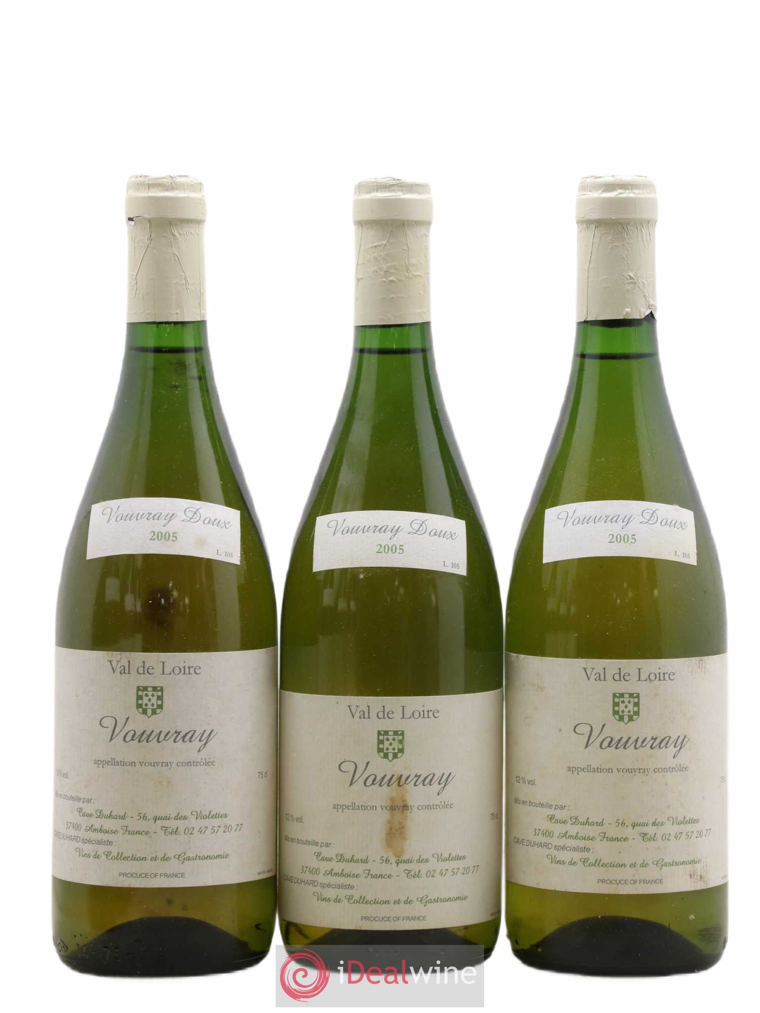 Vouvray Duhart (sans prix de réserve) 2005 - Lotto di 3 bottiglie - 0
