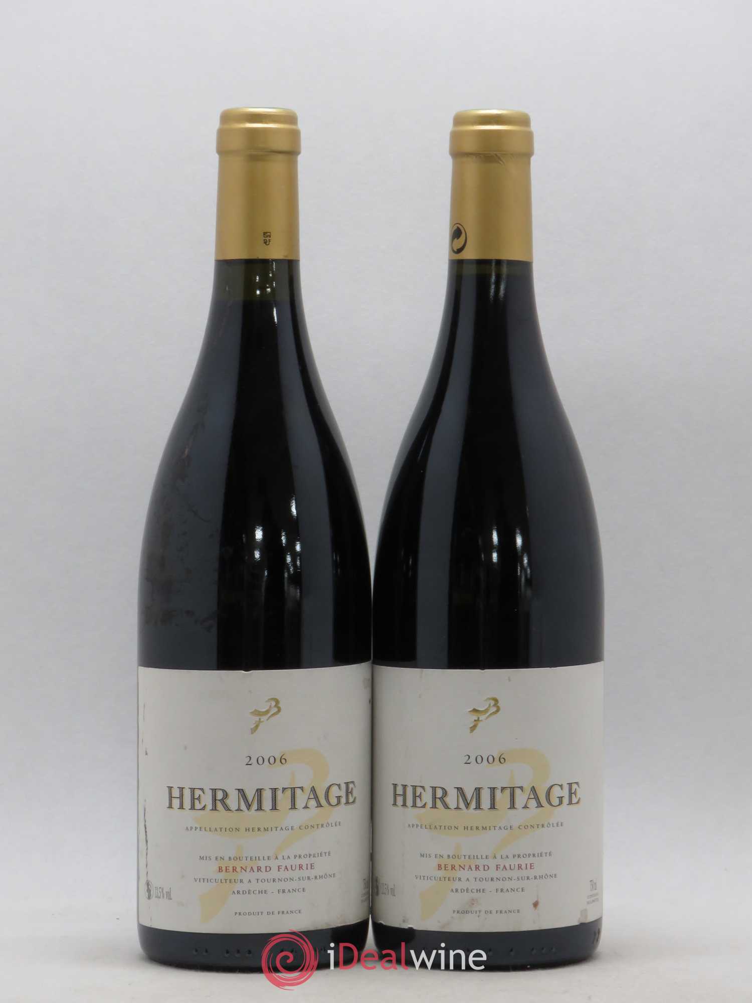 Hermitage Bessards Méal (capsule dorée) Bernard Faurie 2006 - Lot de 2 bouteilles - 0