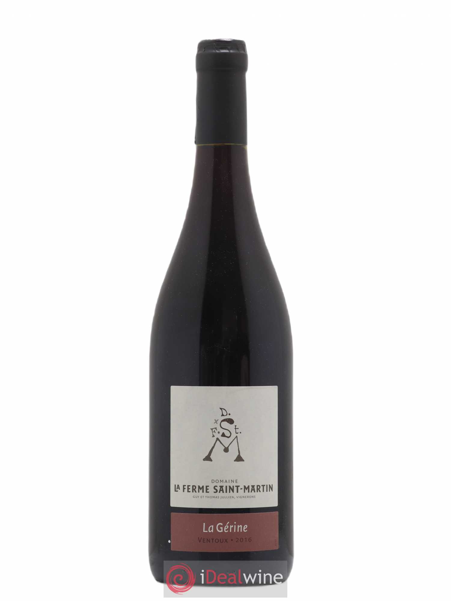 Ventoux La Gérine La Ferme Saint-Martin (Domaine) (sans prix de réserve) 2016 - Lot de 1 bouteille - 0