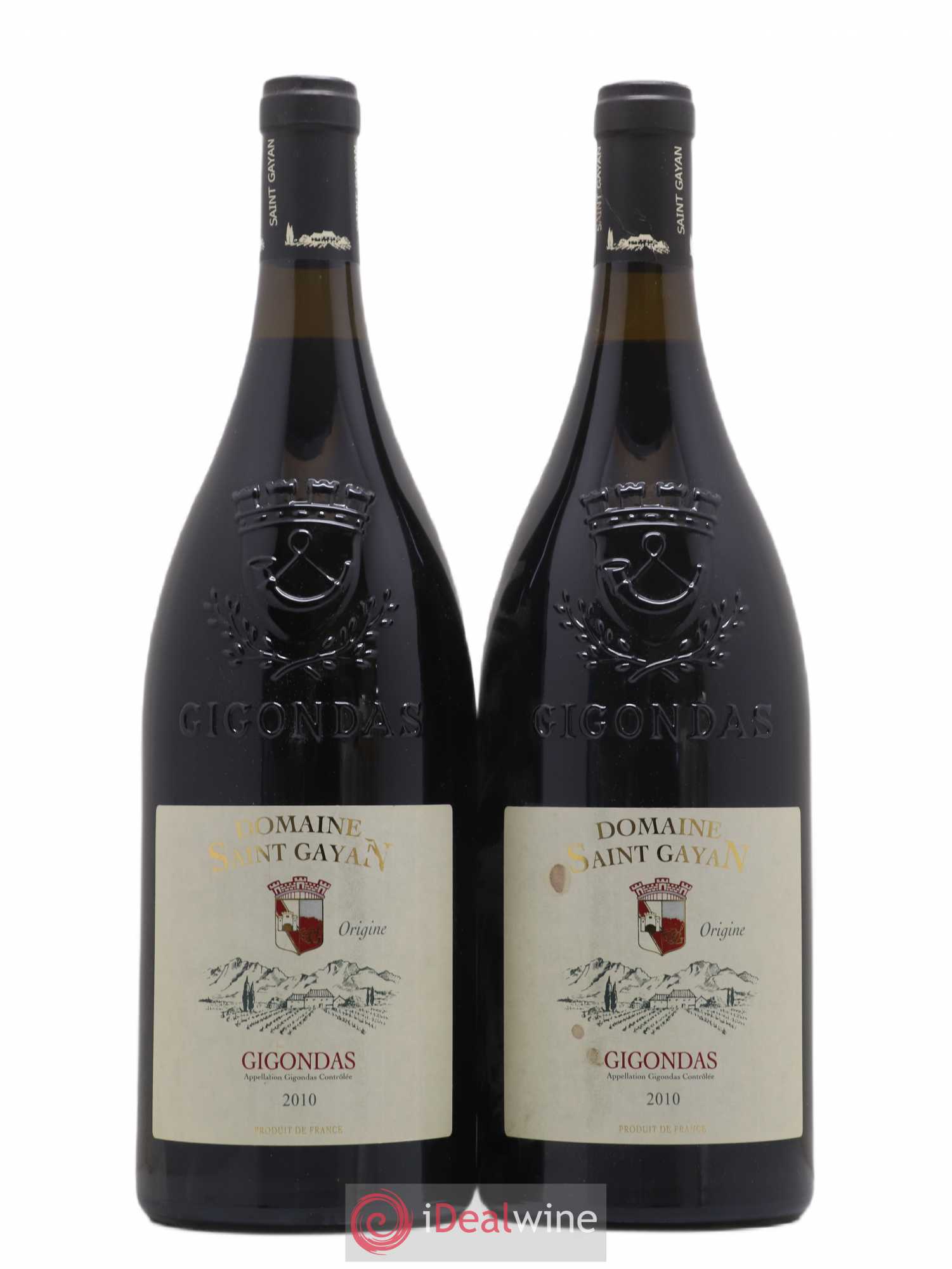 Gigondas Domaine Saint Gayan (sans prix de réserve) 2010 - Posten von 2 Magnum - 0