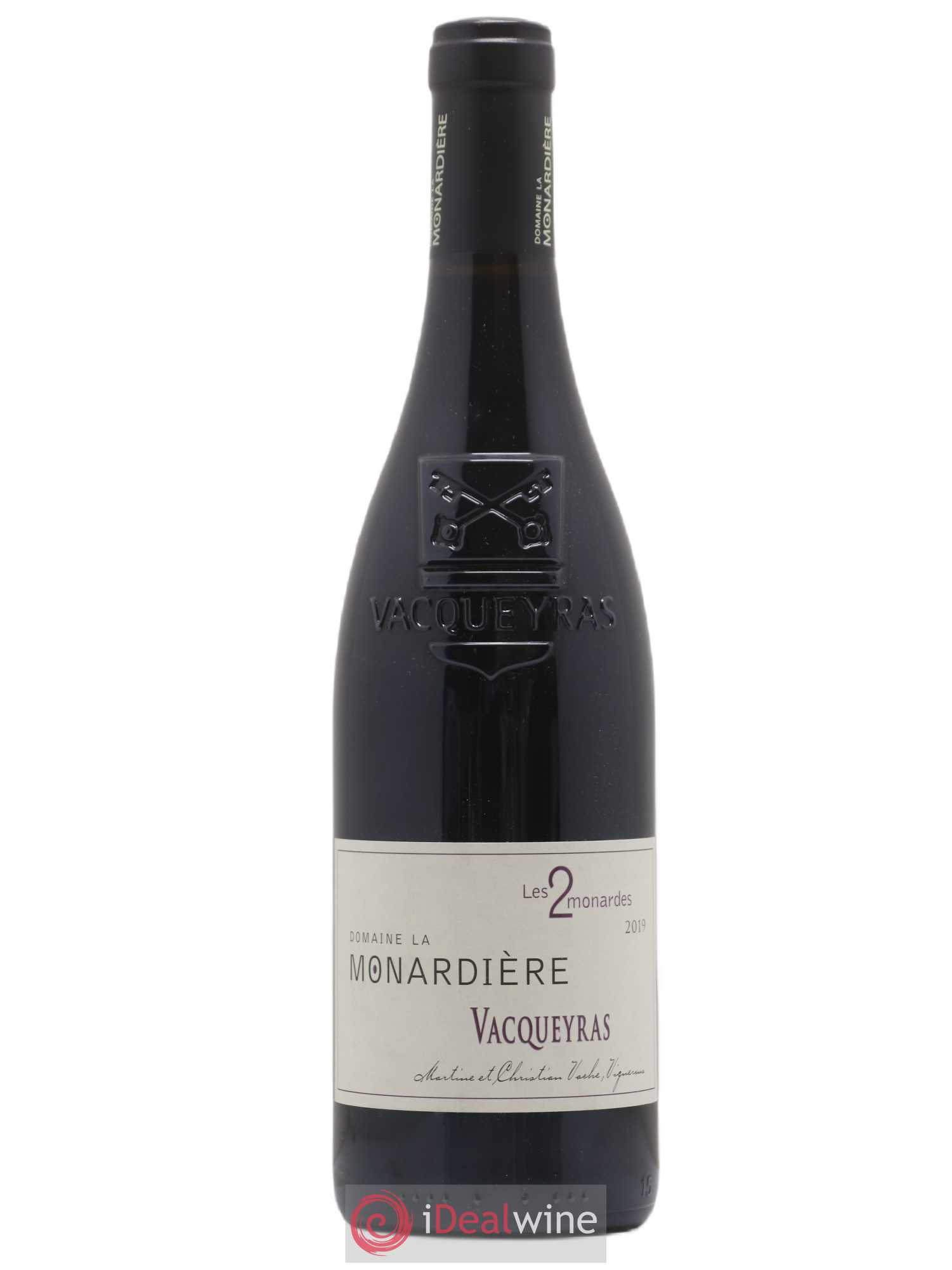 Vacqueyras Les 2 Monardes La Monardière (Domaine) (sans prix de réserve) 2019 - Lot de 1 bouteille - 0