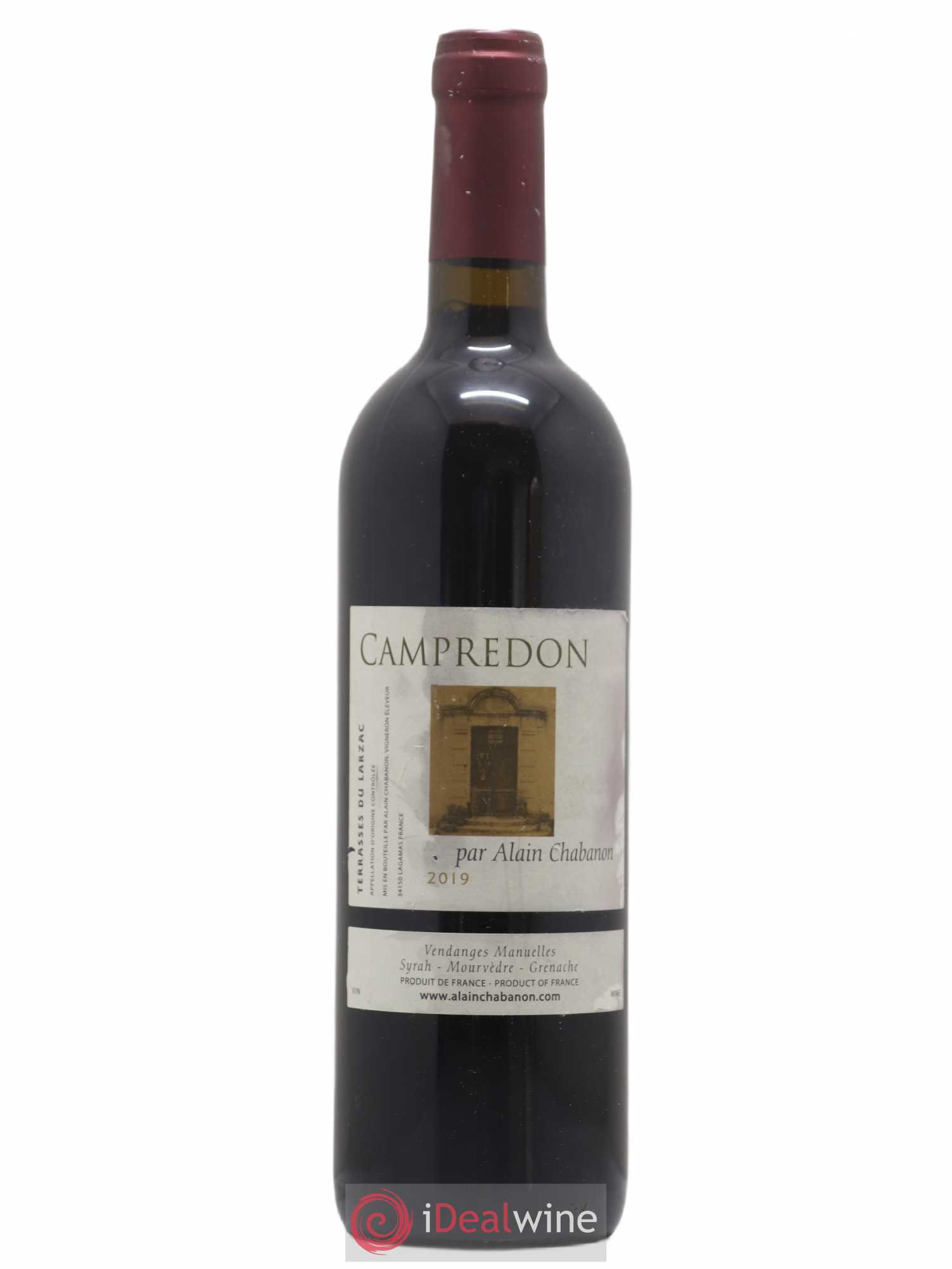 Terrasse du Larzac (anciennement Coteaux du Languedoc) Campredon Alain Chabanon (Domaine) (sans prix de réserve) 2019 - Lot de 1 bouteille - 0