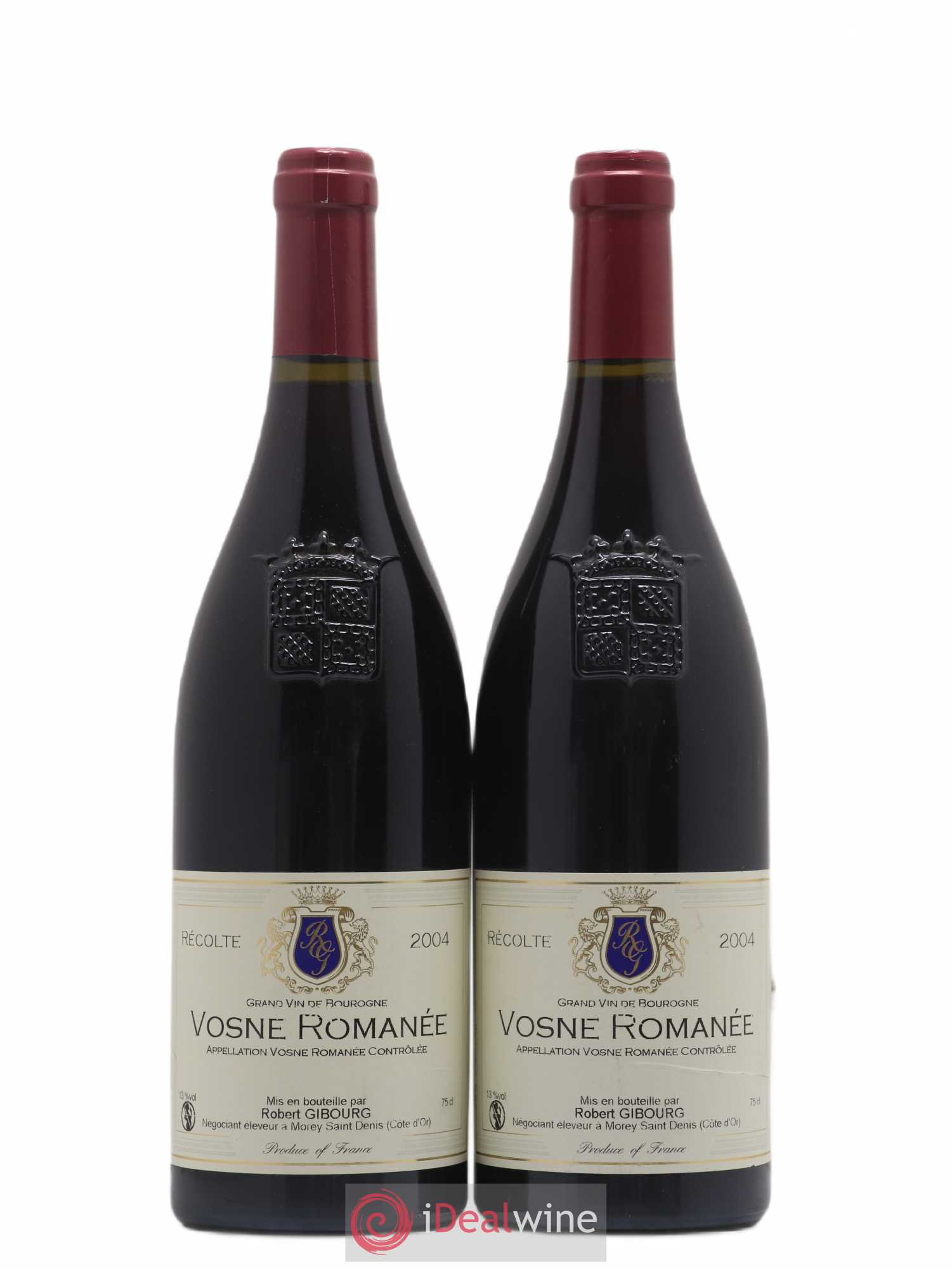 Vosne-Romanée Robert Gibourg (sans prix de réserve) 2004 - Posten von 2 Flaschen - 0