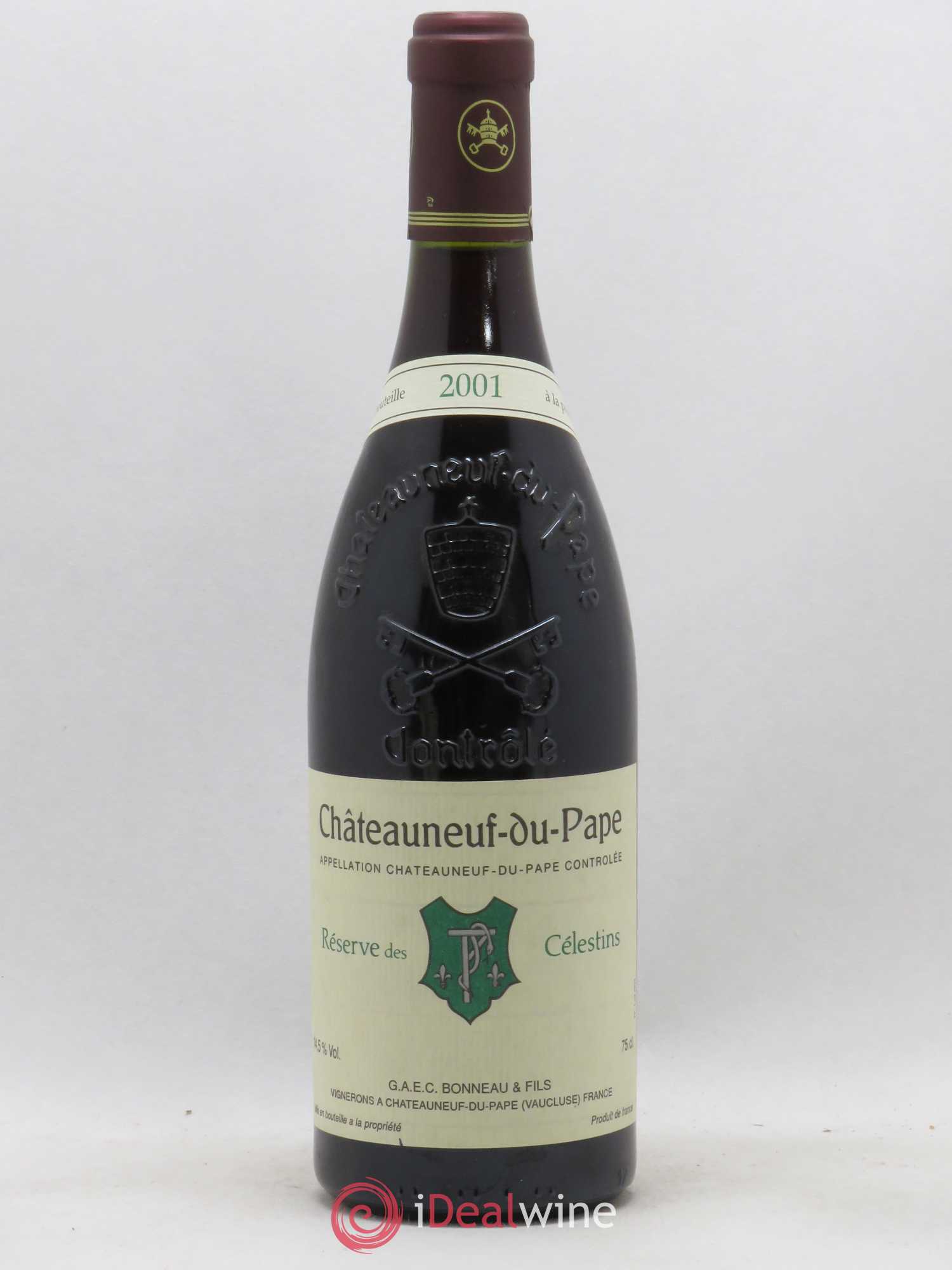 Châteauneuf-du-Pape Réserve des Célestins Henri Bonneau & Fils (sans prix de réserve) 2001 - Lot de 1 bouteille - 0