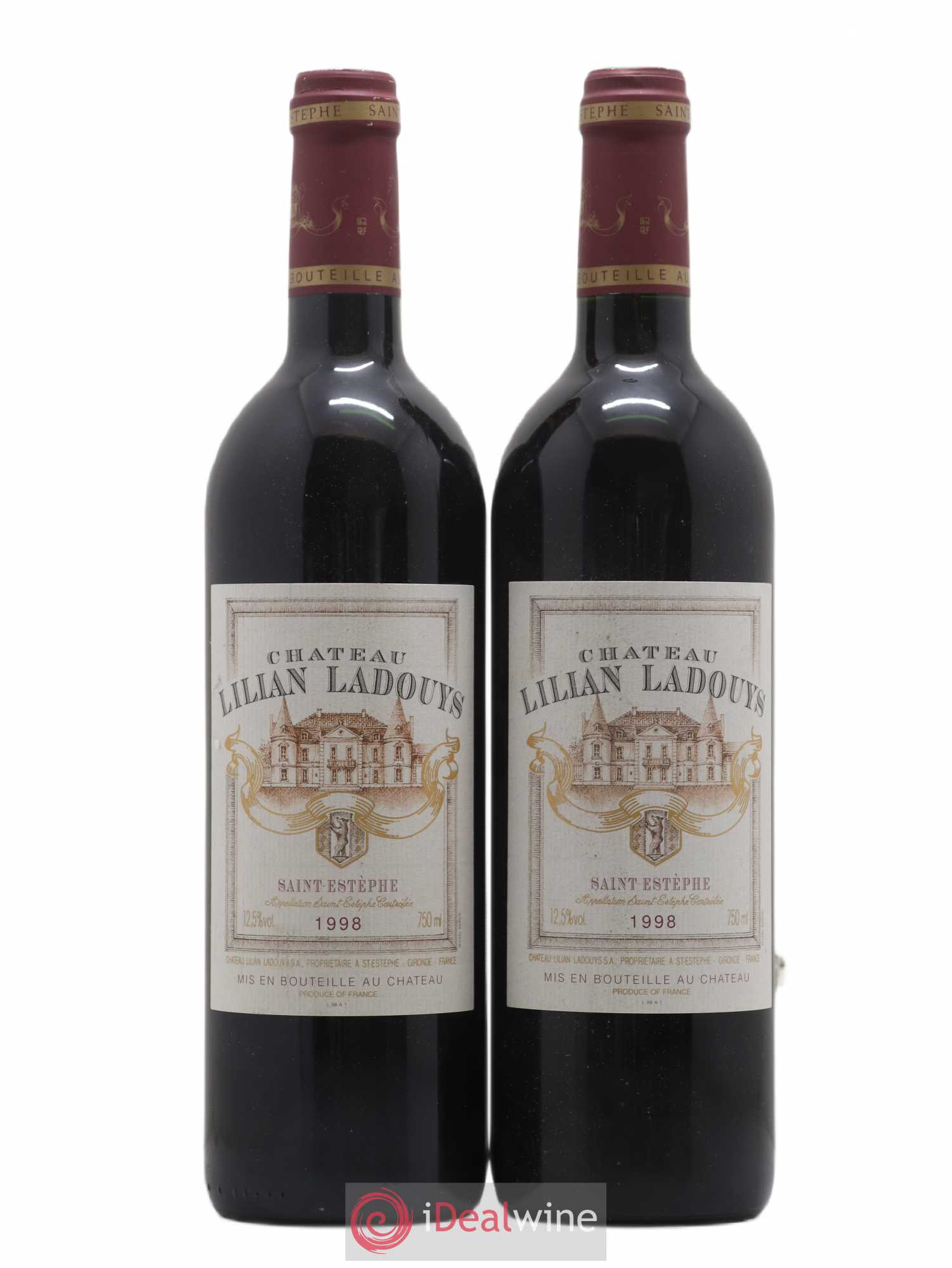 Château Lilian Ladouys Cru Bourgeois (sans prix de réserve) 1998 - Lot de 2 bouteilles - 0