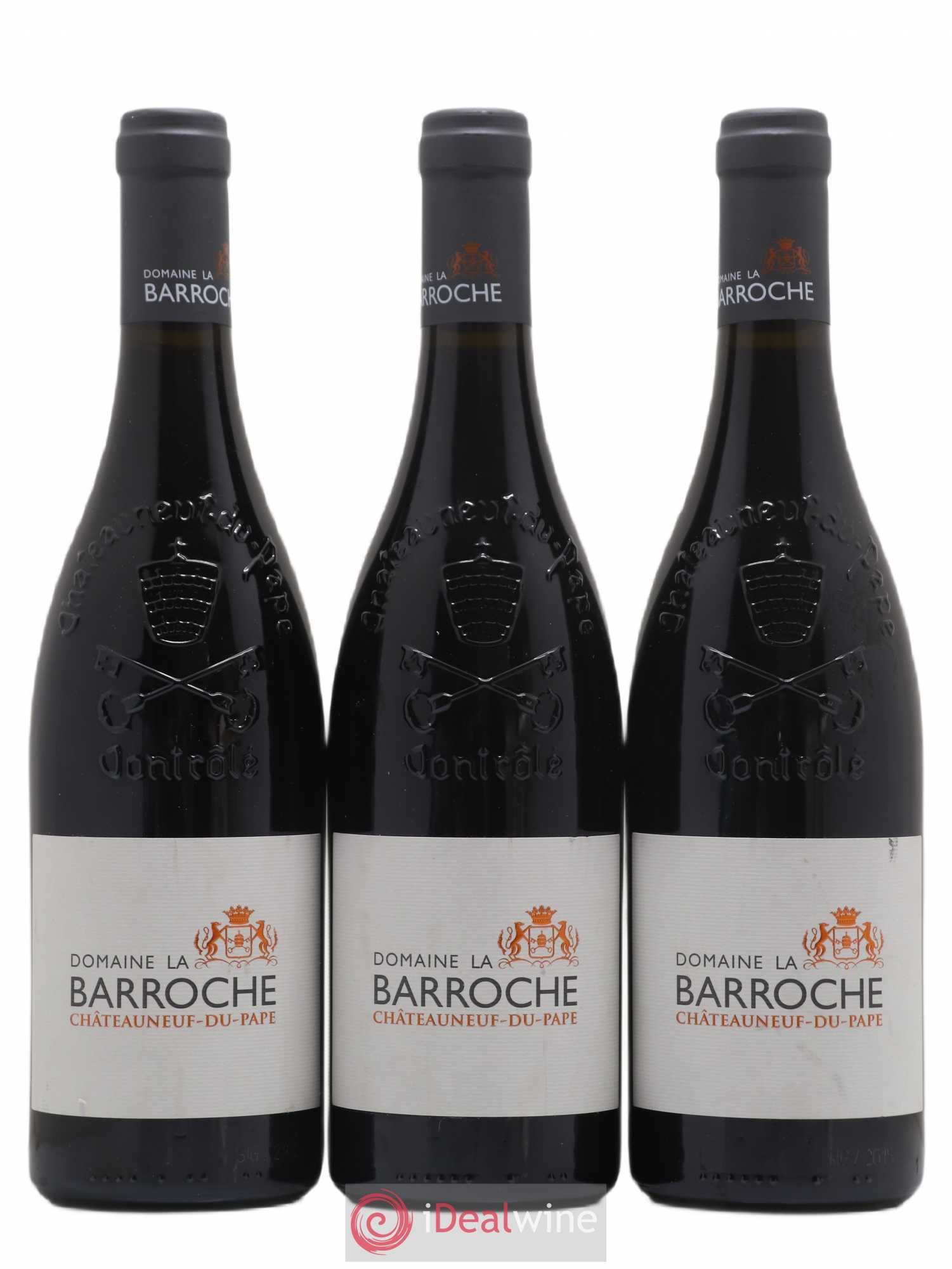 Châteauneuf-du-Pape La Barroche (Domaine de) Signature Julien Barrot (sans prix de réserve) 2015 - Lot de 3 bouteilles - 0
