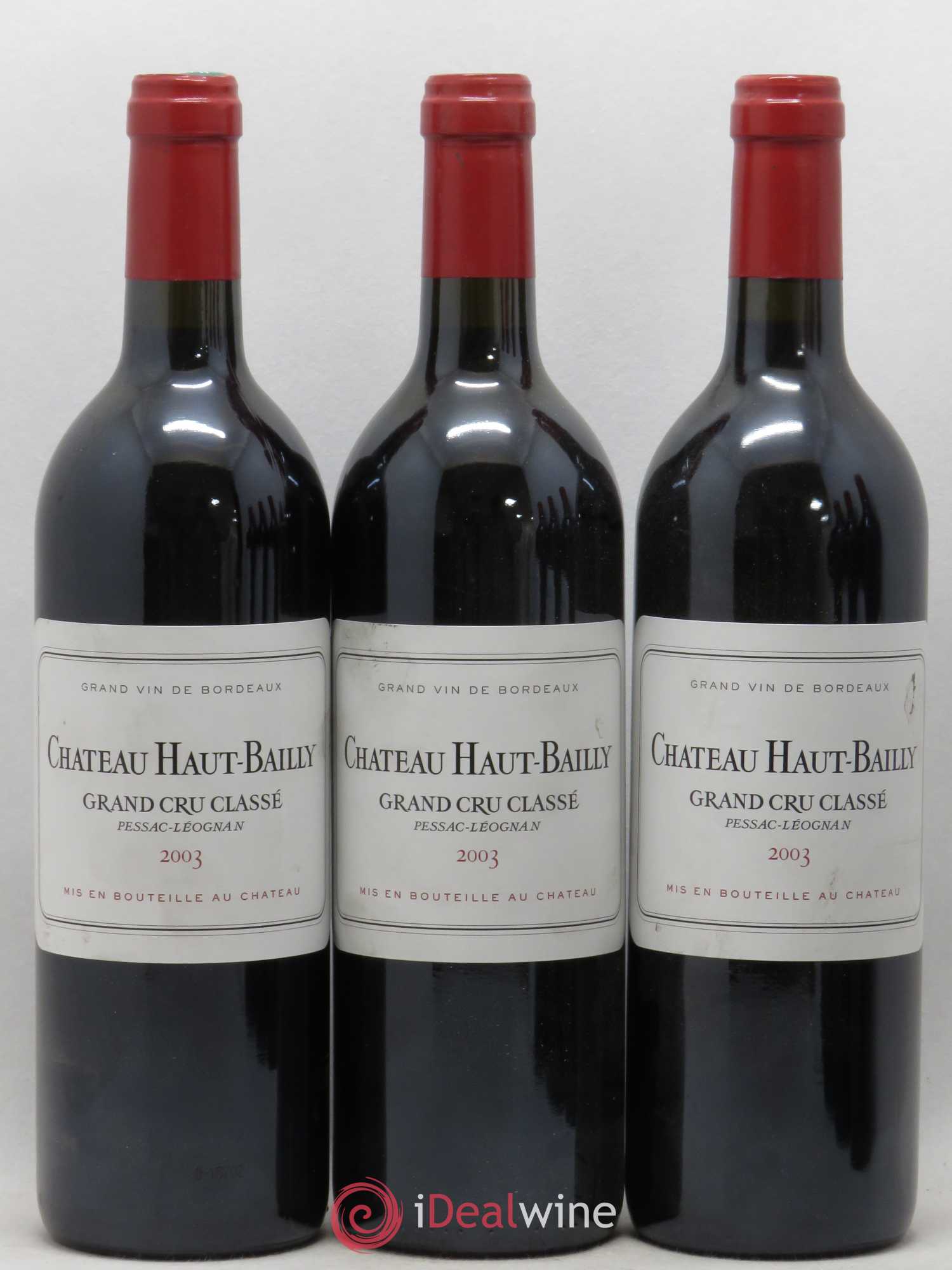 Château Haut-Bailly Cru Classé de Graves (sans prix de réserve) 2003 - Lot de 6 bouteilles - 1