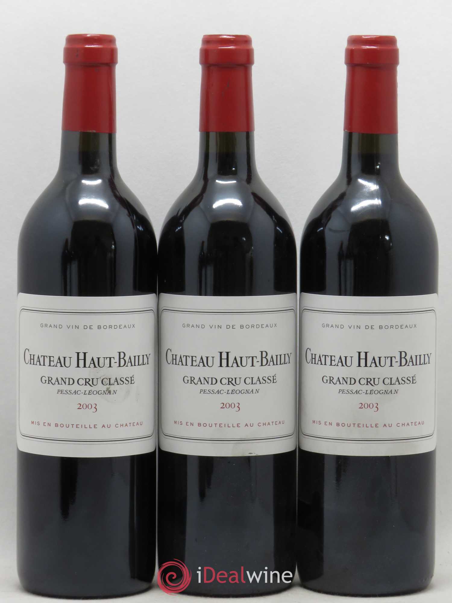 Château Haut-Bailly Cru Classé de Graves (sans prix de réserve) 2003 - Lot de 6 bouteilles - 2