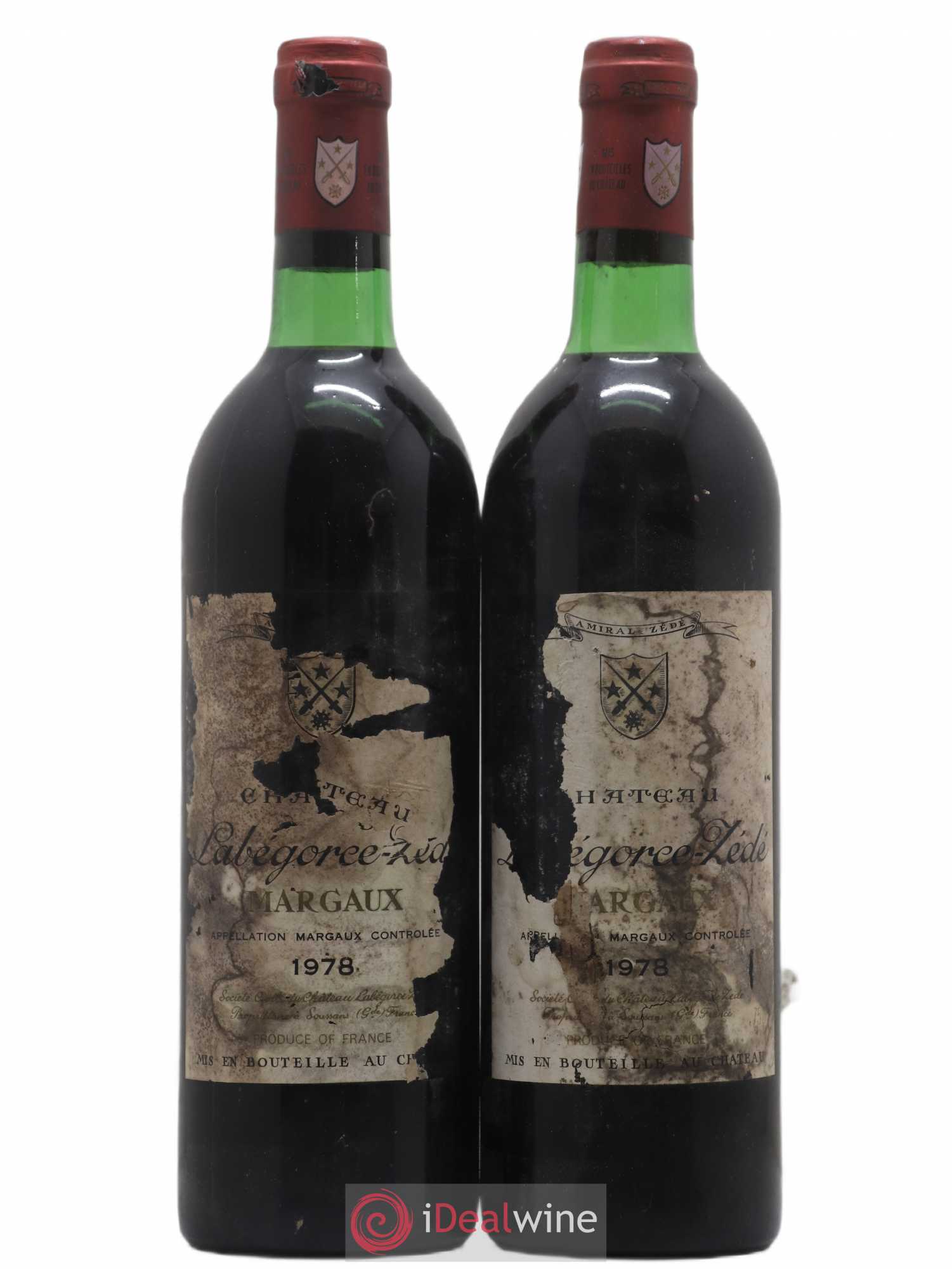 Château Labegorce Zédé Cru Bourgeois (sans prix de réserve) 1978 - Lot de 2 bouteilles - 0