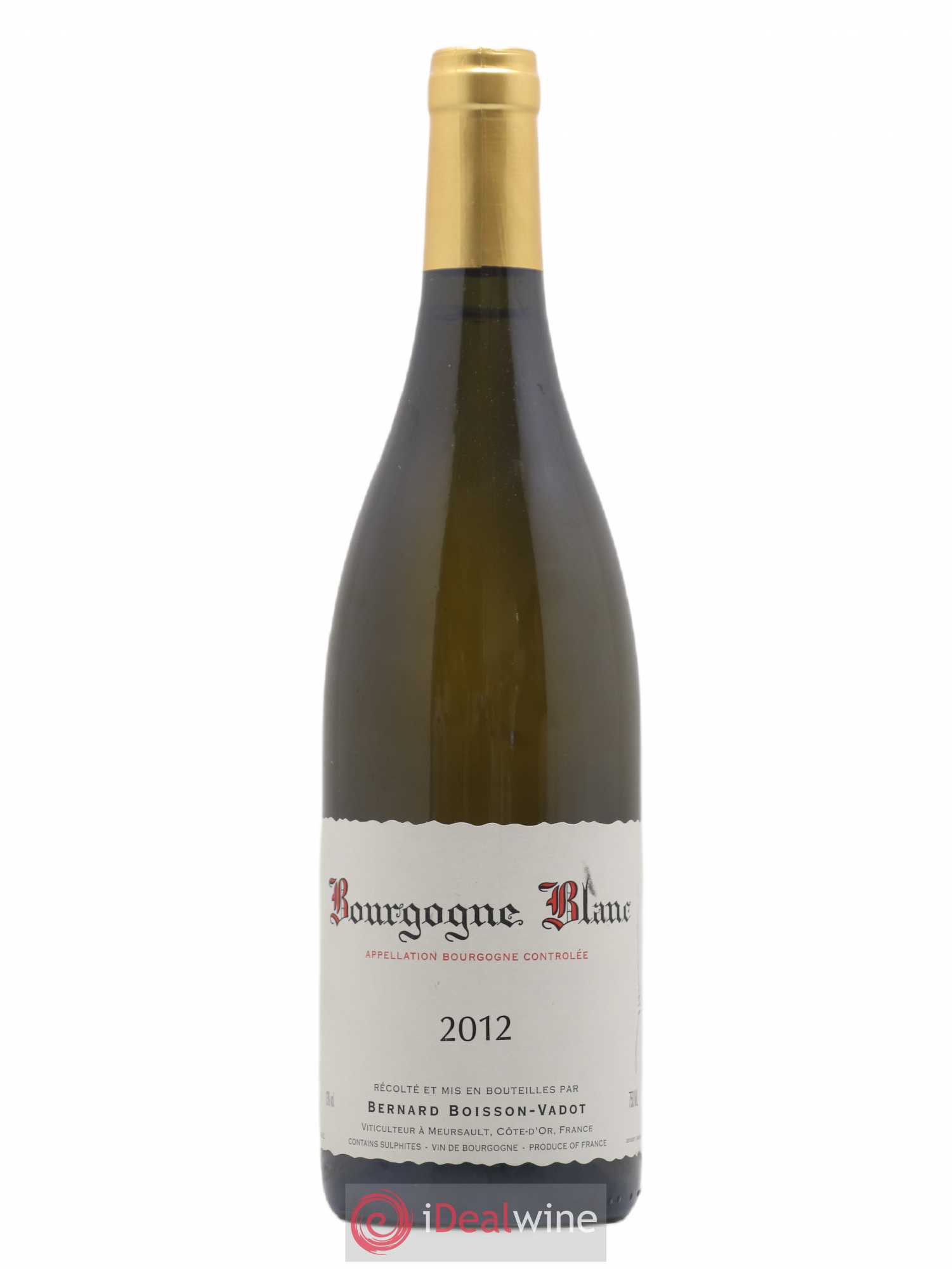 Bourgogne Boisson-Vadot (Domaine) (sans prix de réserve) 2012 - Lot de 1 bouteille - 0