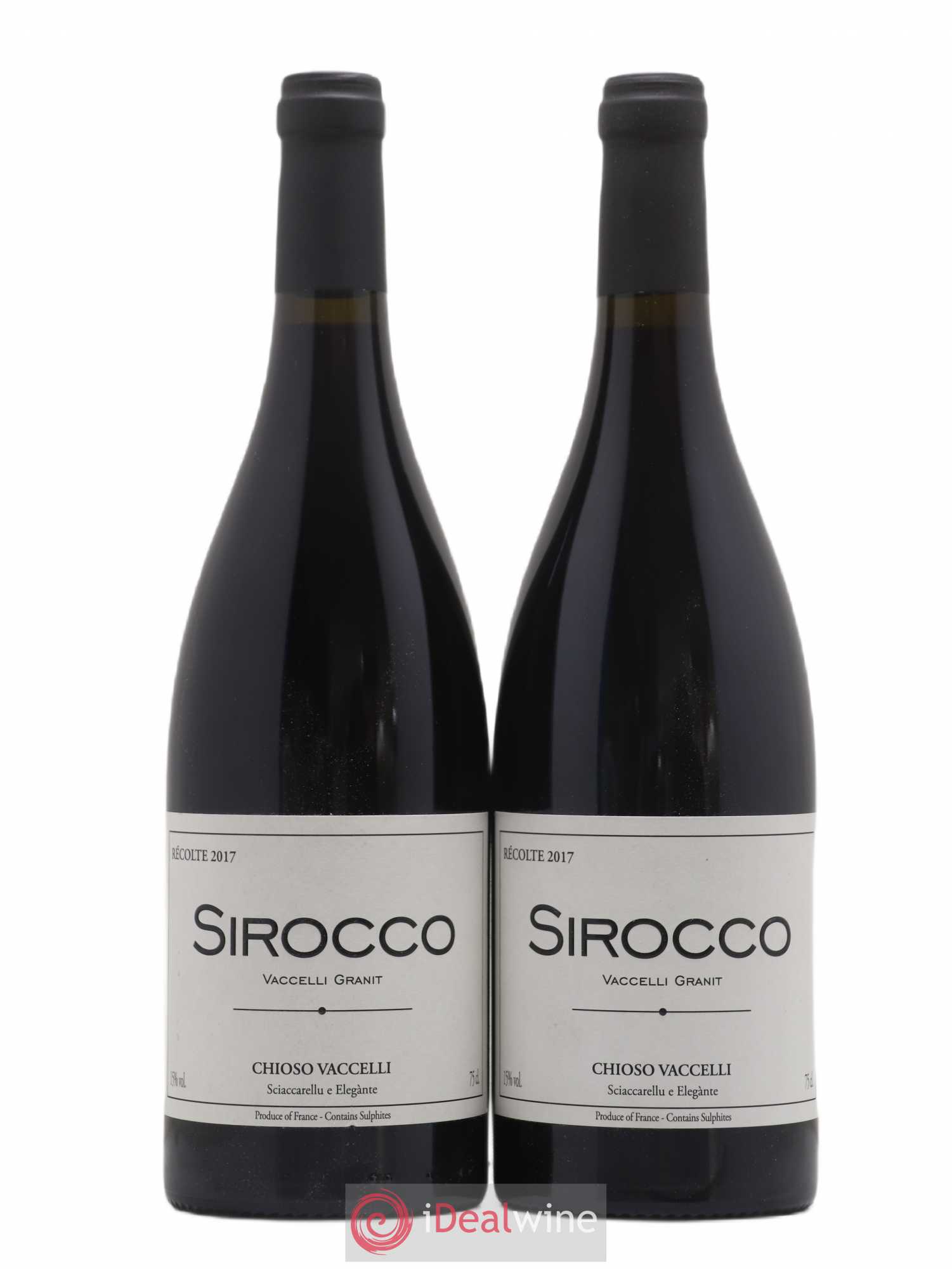 Ajaccio Sirocco Vaccelli (sans prix de réserve) 2017 - Lot de 2 bouteilles - 0