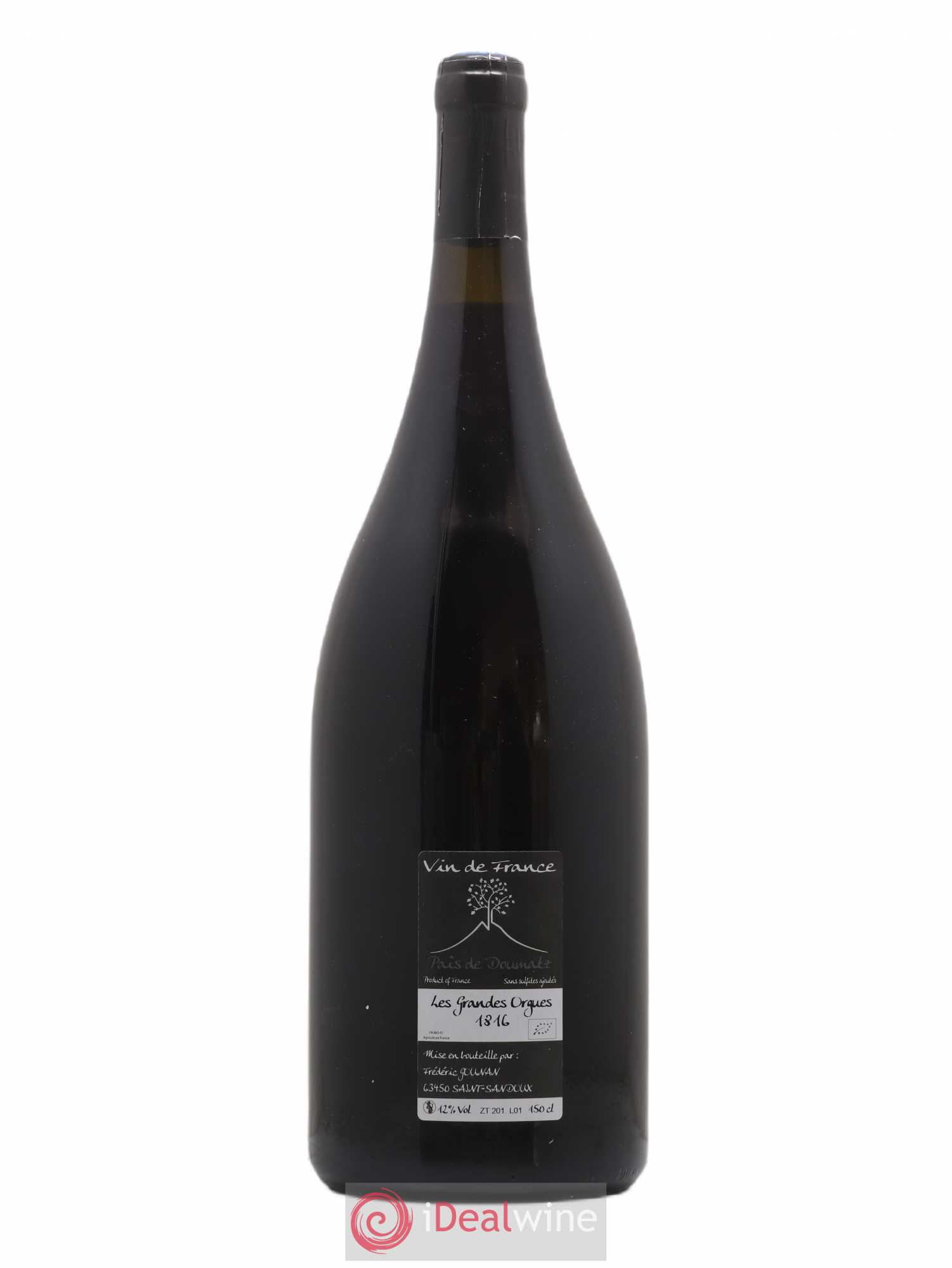 Vin de France Les Grandes Orgues Vignoble de l'Arbre Blanc  (sans prix de réserve) 2016 - Lot de 1 magnum - 1