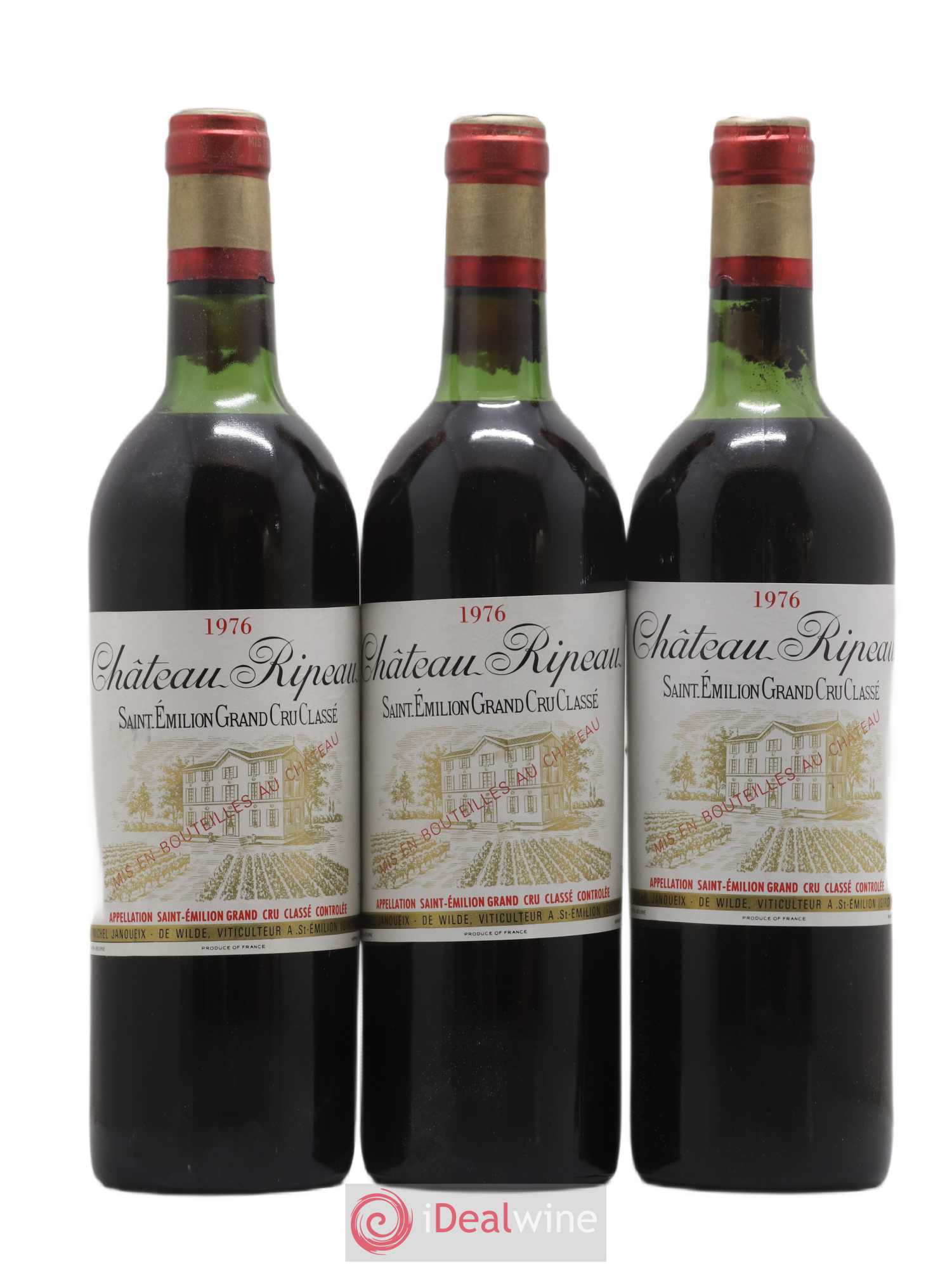 Château Ripeau Grand Cru Classé (sans prix de réserve) 1976 - Lot de 12 bouteilles - 3