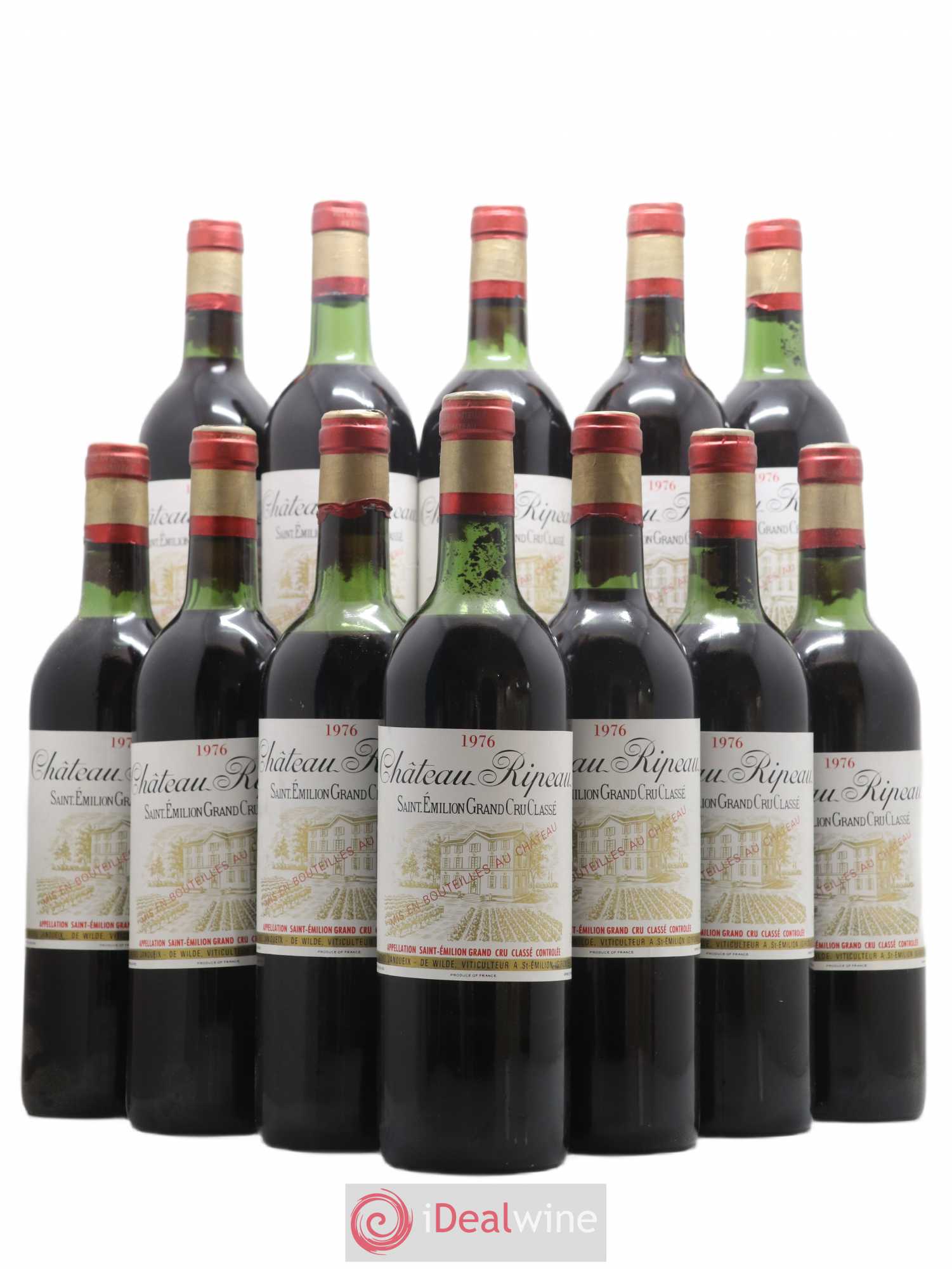 Château Ripeau Grand Cru Classé (sans prix de réserve) 1976 - Lot de 12 bouteilles - 0