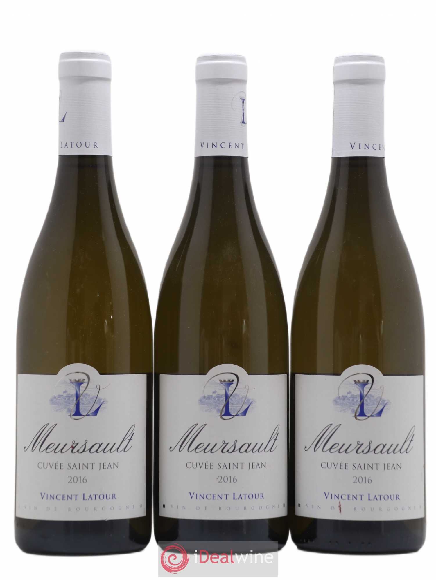 Meursault Cuvée Saint Jean Vincent Latour (sans prix de réserve) 2016 - Posten von 3 Flaschen - 0