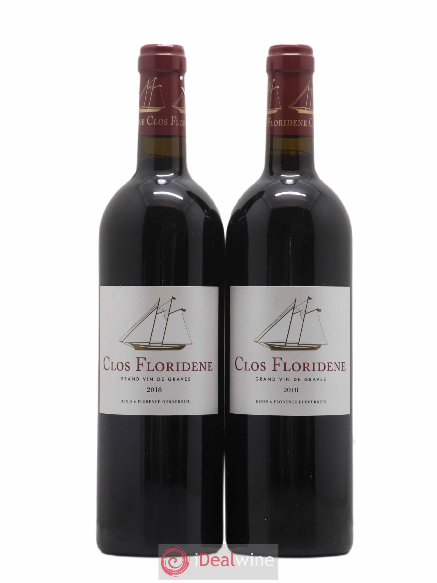 Clos Floridène (sans prix de réserve) 2018 - Lot de 2 bouteilles - 0