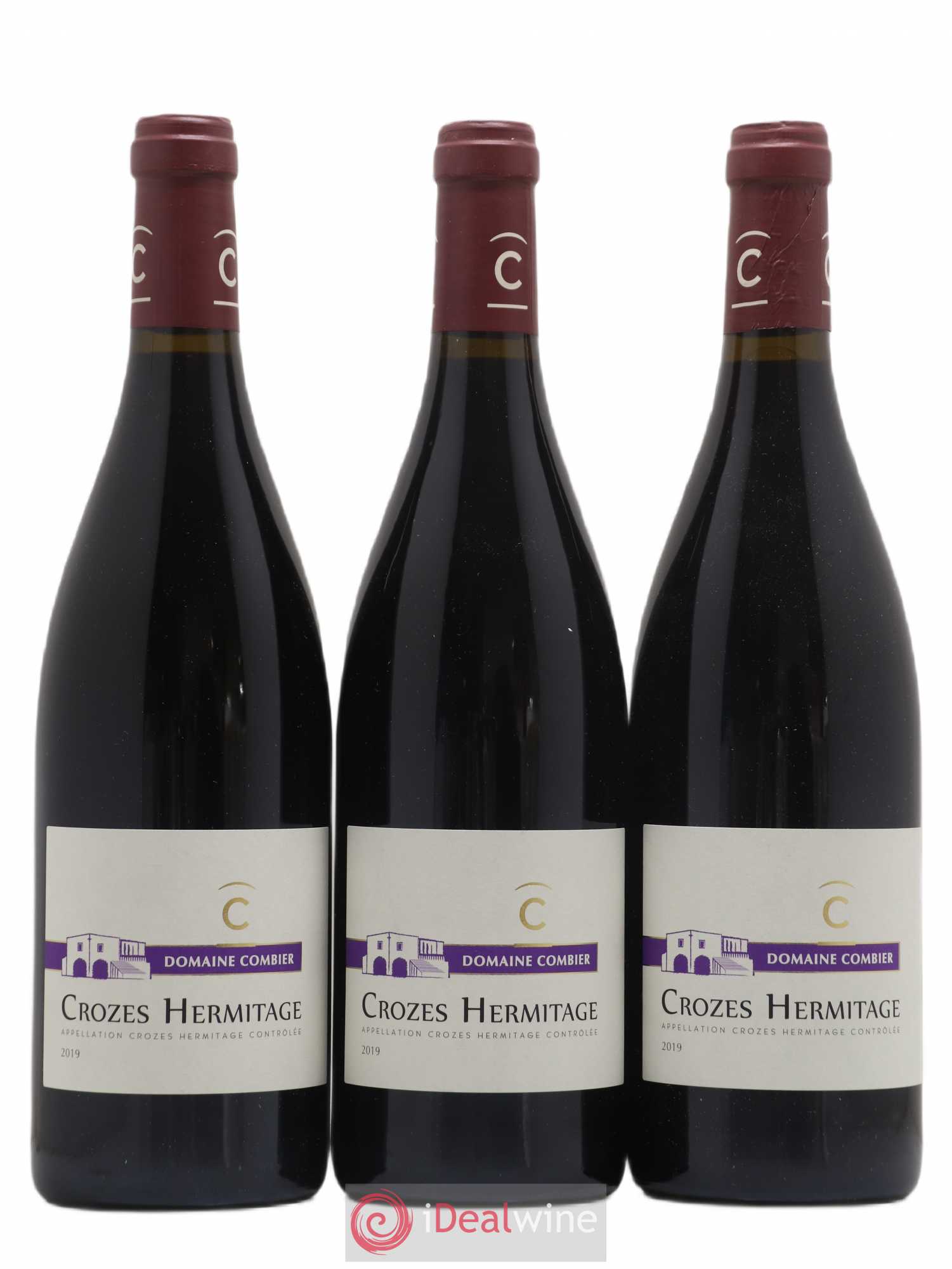 Crozes-Hermitage Combier (sans prix de réserve) 2019 - Lot de 3 bouteilles - 0