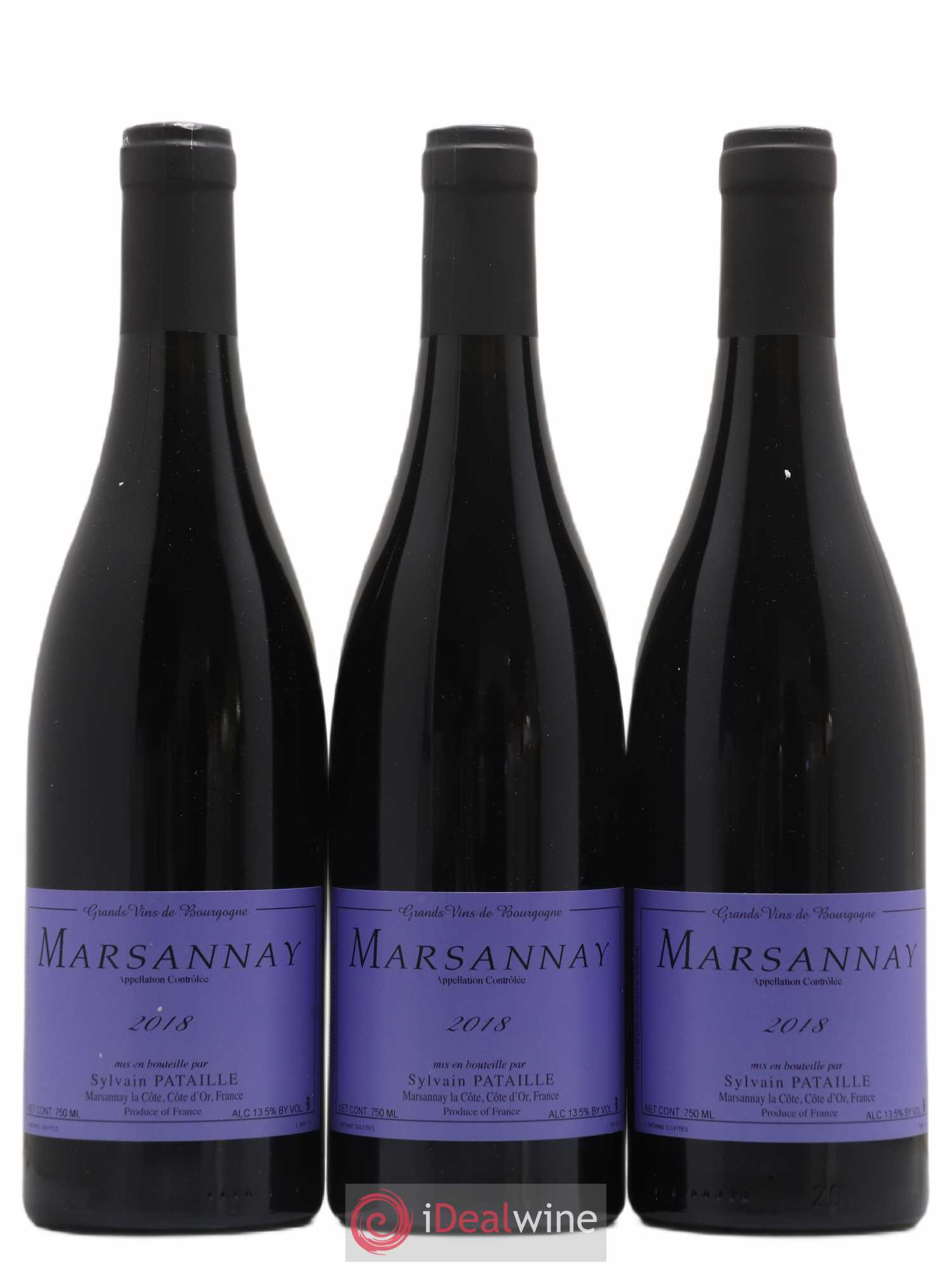 Marsannay Sylvain Pataille (Domaine) (sans prix de réserve) 2018 - Lot de 3 bouteilles - 0