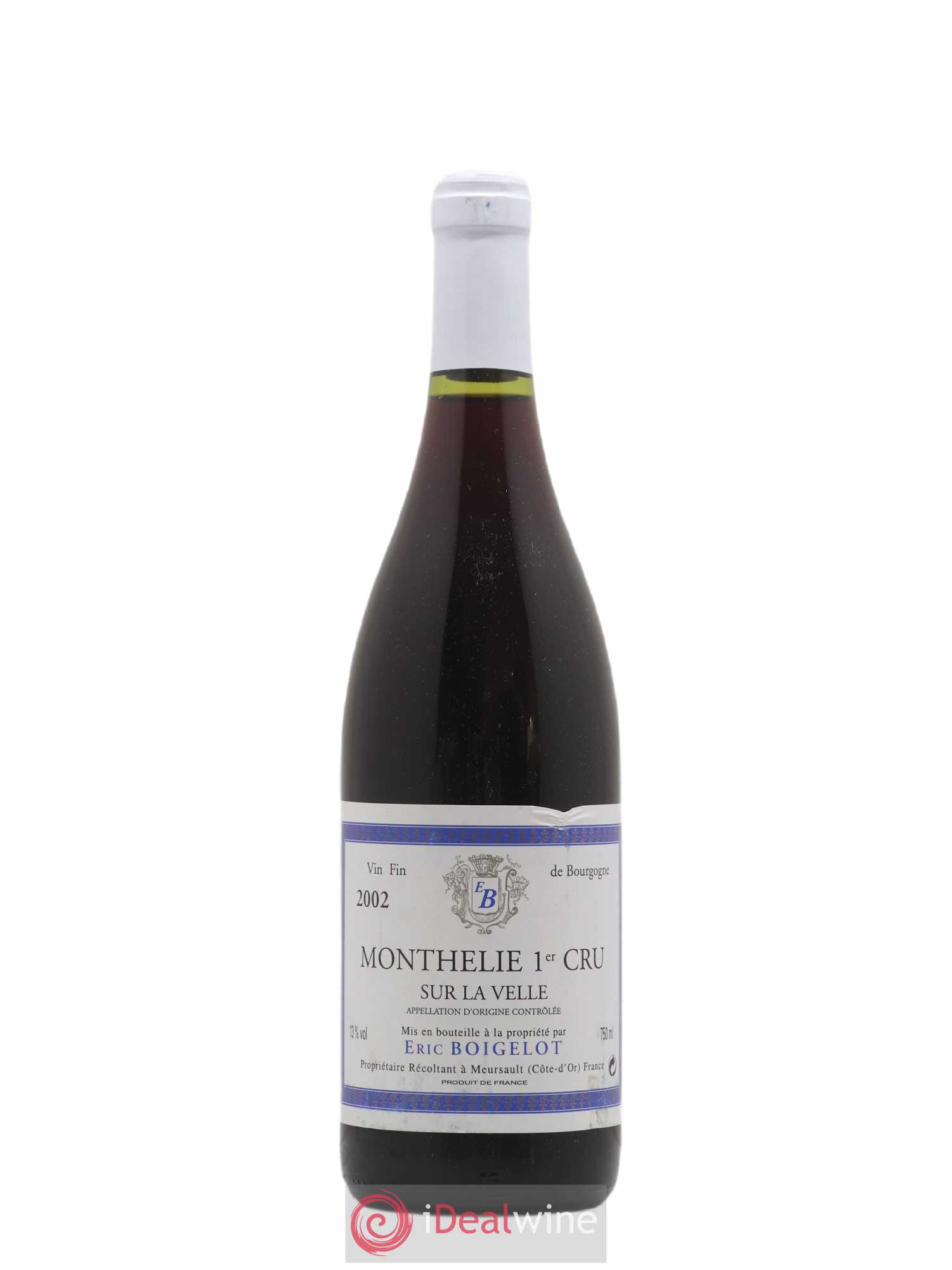 Monthélie 1er Cru Sur La Velle Boigelot (sans prix de réserve) 2002 - Posten von 1 Flasche - 0