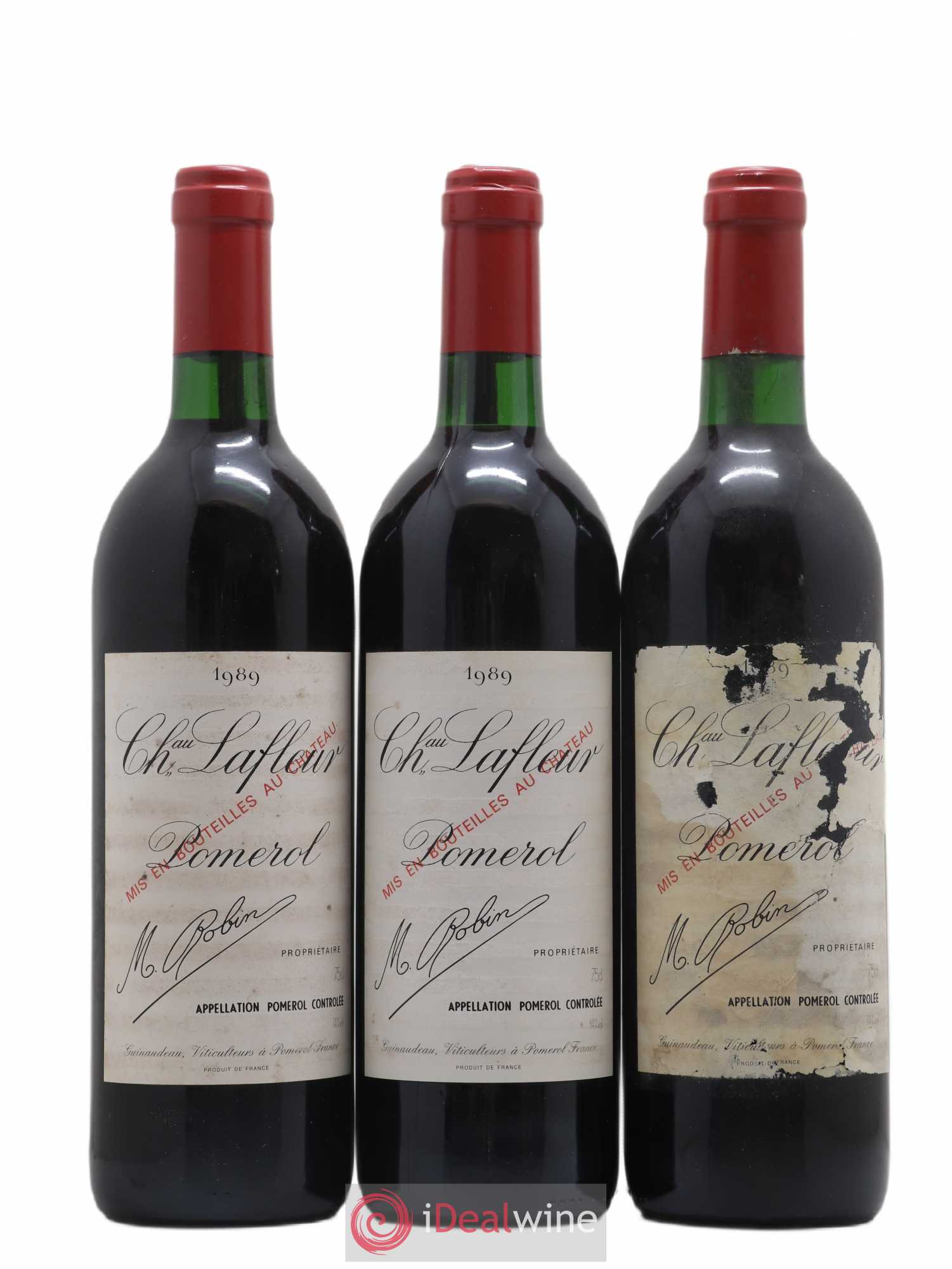 Château Lafleur 1989 - Lot de 3 bouteilles - 0