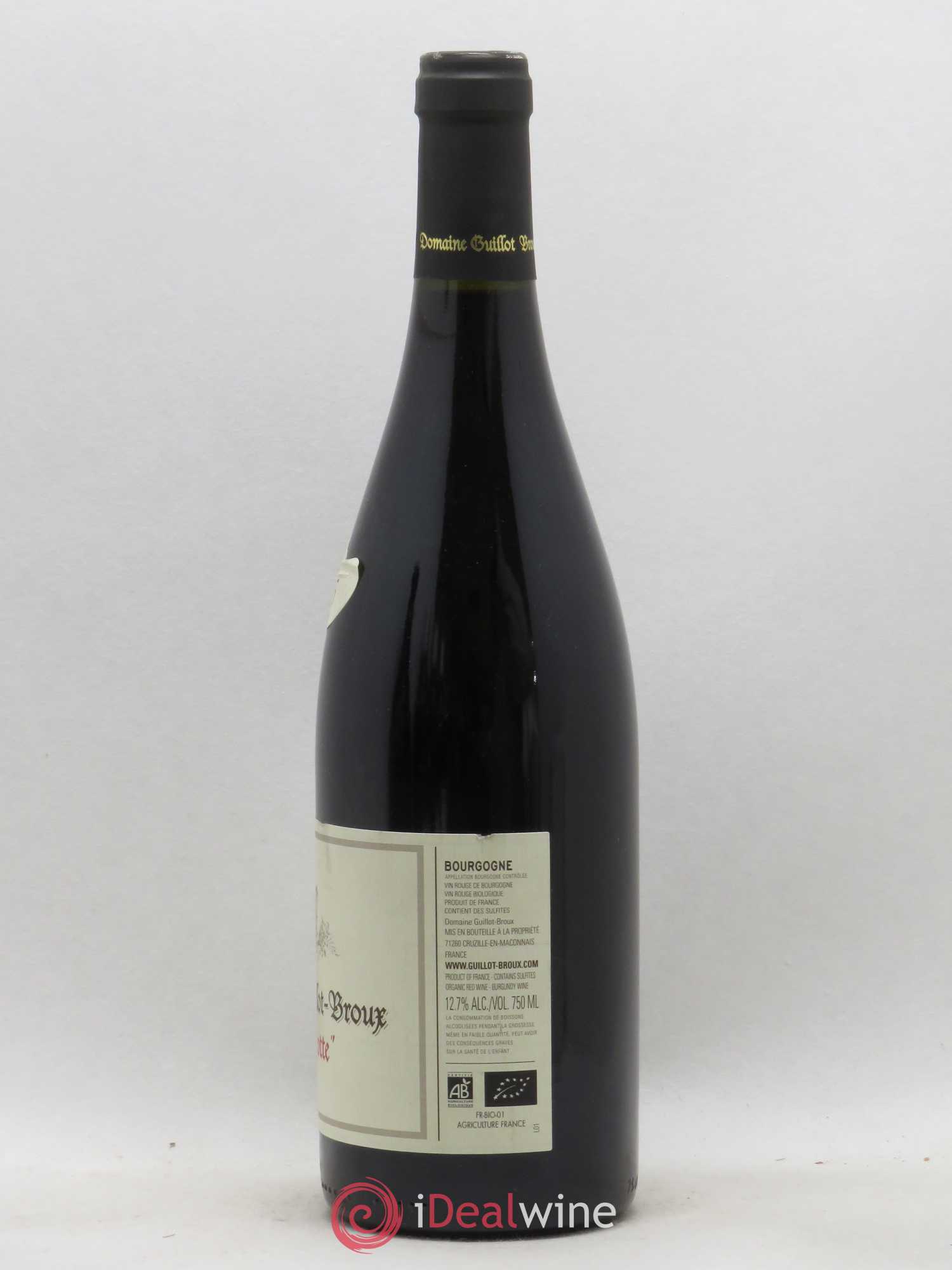 Bourgogne La Myotte Guillot-Broux (Domaine) (sans prix de réserve) 2015 - Lot de 1 bouteille - 1