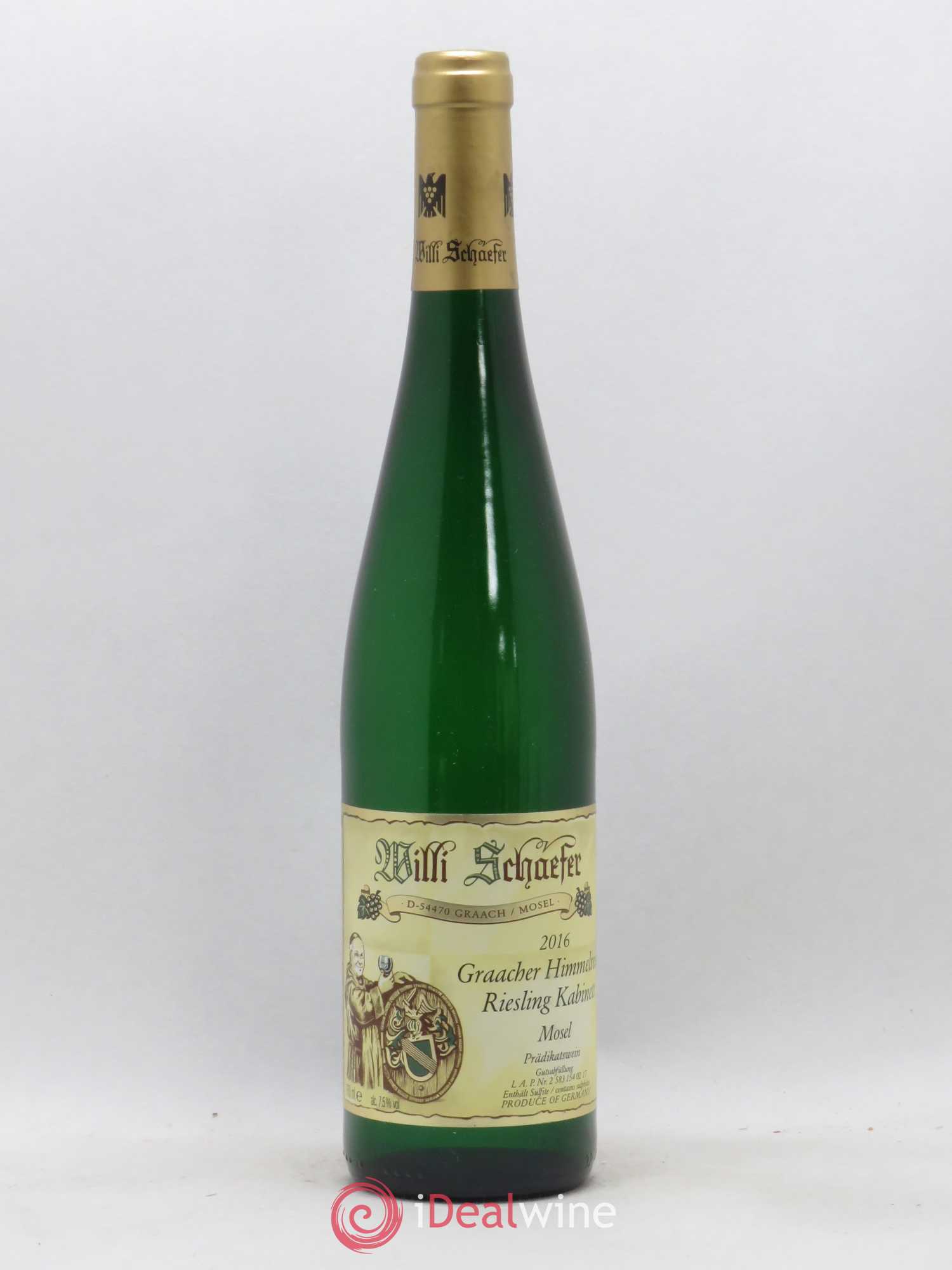 Riesling Willi Schaefer Graacher Himmelreich Kabinett (sans prix de réserve) 2016 - Lot de 1 bouteille - 0