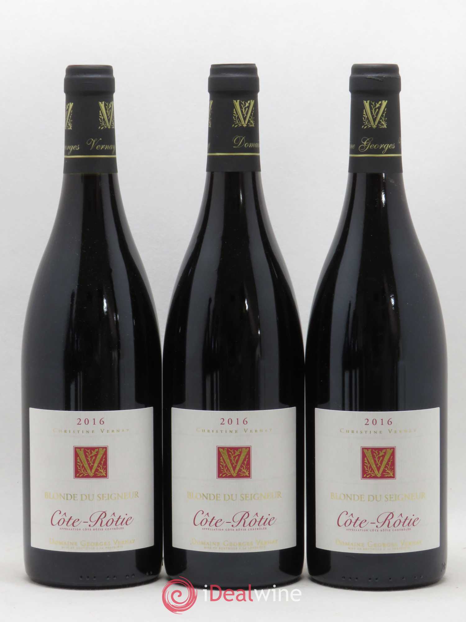 Côte-Rôtie Blonde du Seigneur Georges Vernay (sans prix de réserve) 2016 - Lot de 3 bouteilles - 0
